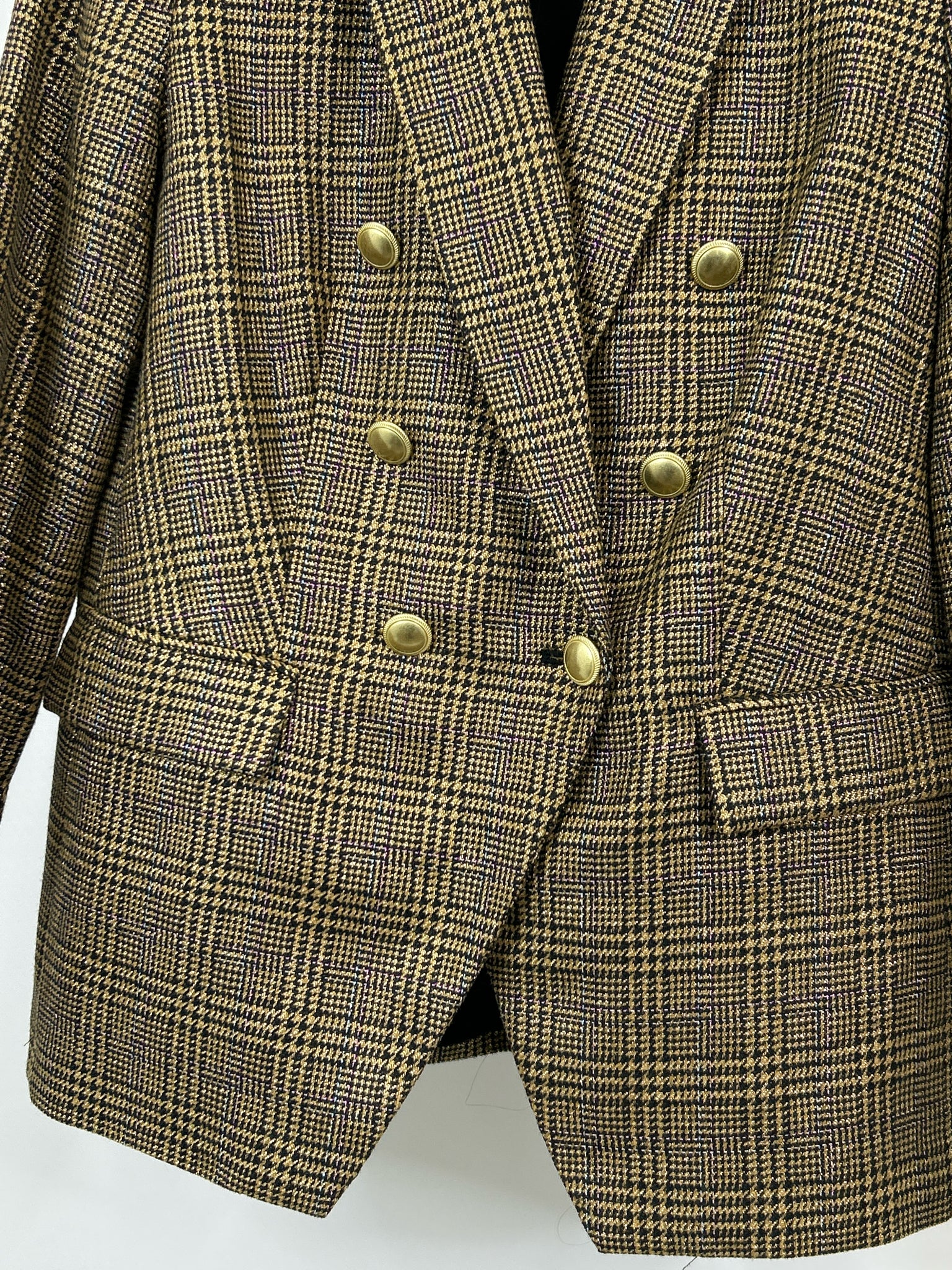 NINE WEST Size M GOLD AND BLACK Women Blazer