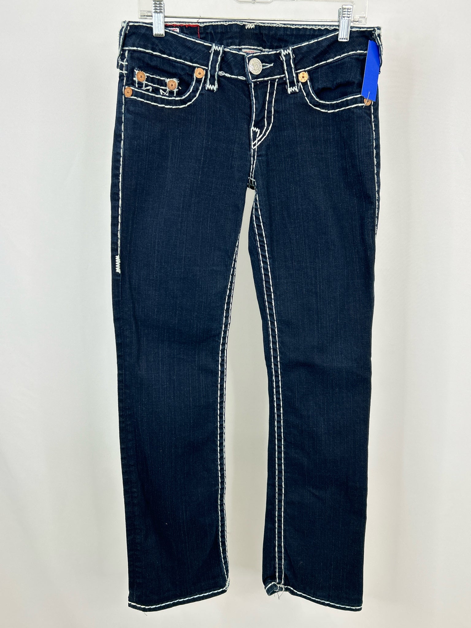 TRUE RELIGION Size 29/8 BLUE DENIM Women jeans