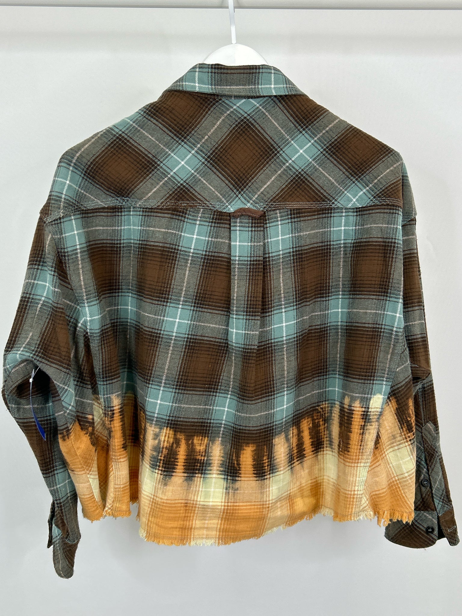 Oli & Hali Size M TEAL PLAID Women Shirt