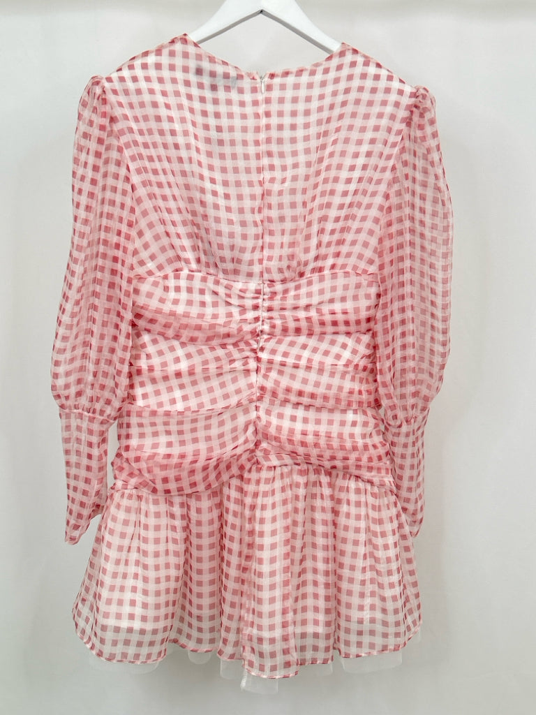 BEULAH Women Size M PINK AND WHITE Dress