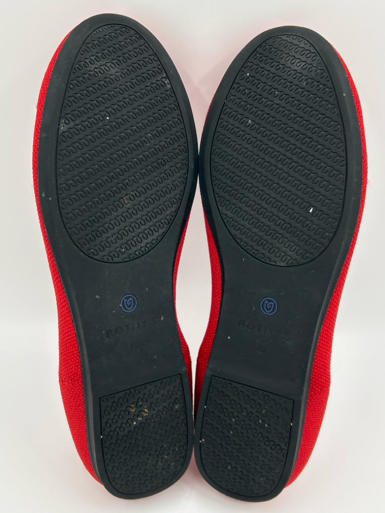 ROTHY'S Size 10 Red Flats
