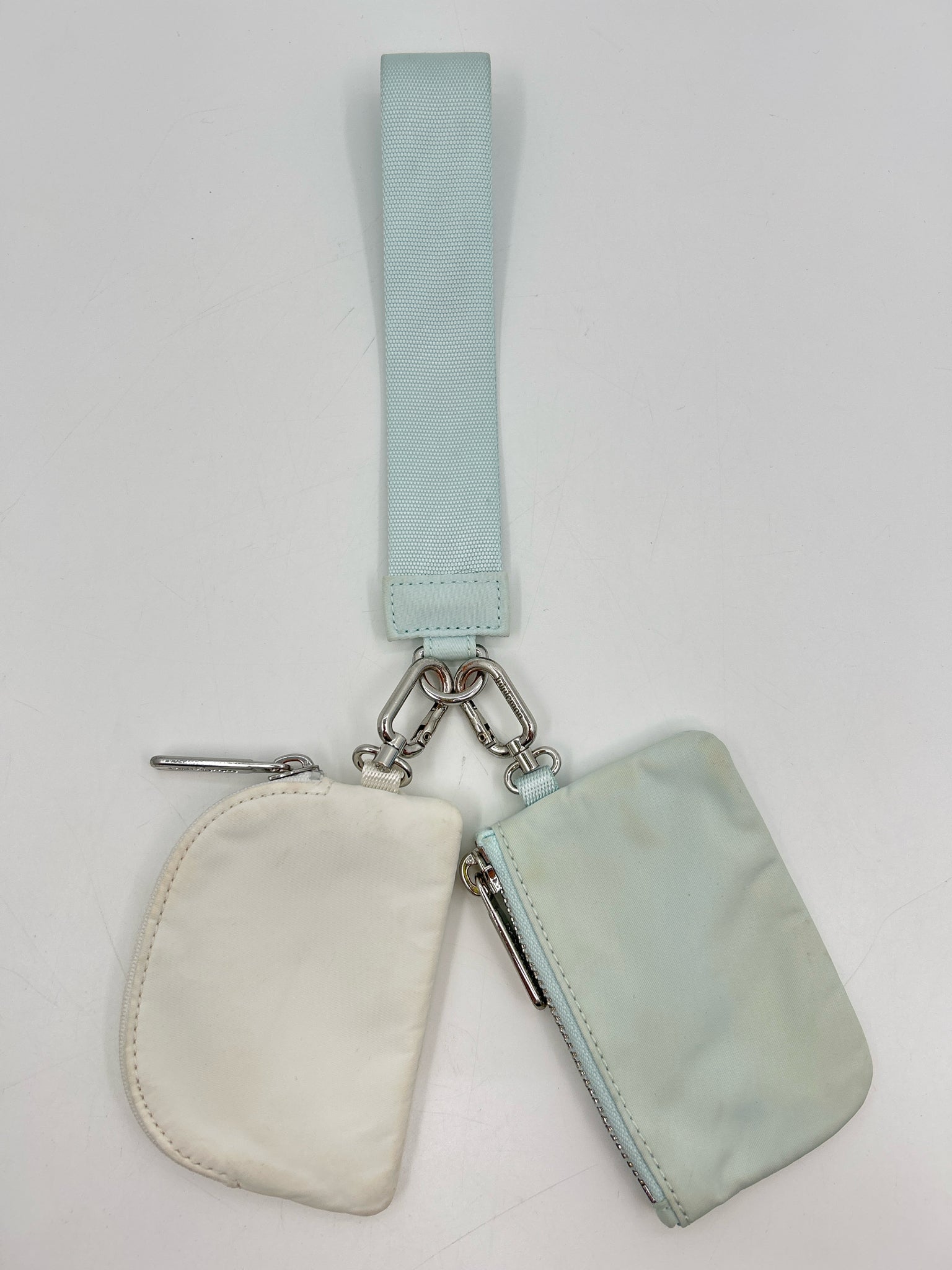 LULULEMON Ivory and Pale Blue Women Wristlet