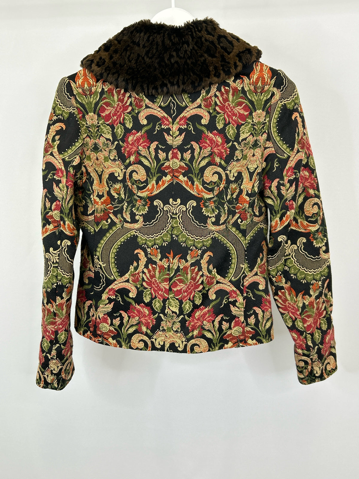 TASHA POLIZZI Size S Green Floral Women Jacket NWT