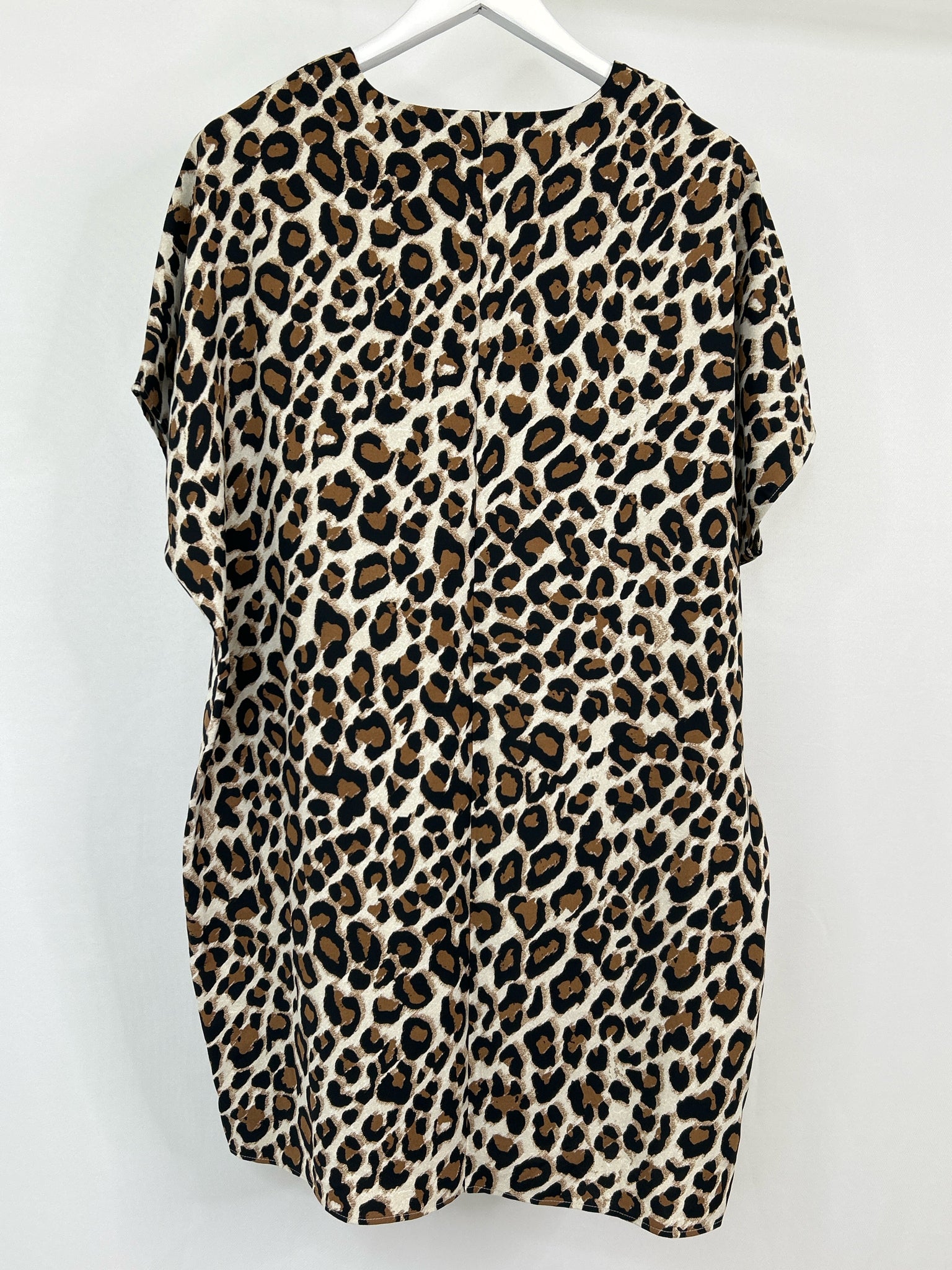 CHICO'S Size 8/10 WHITE AND BROWN Women Tunic