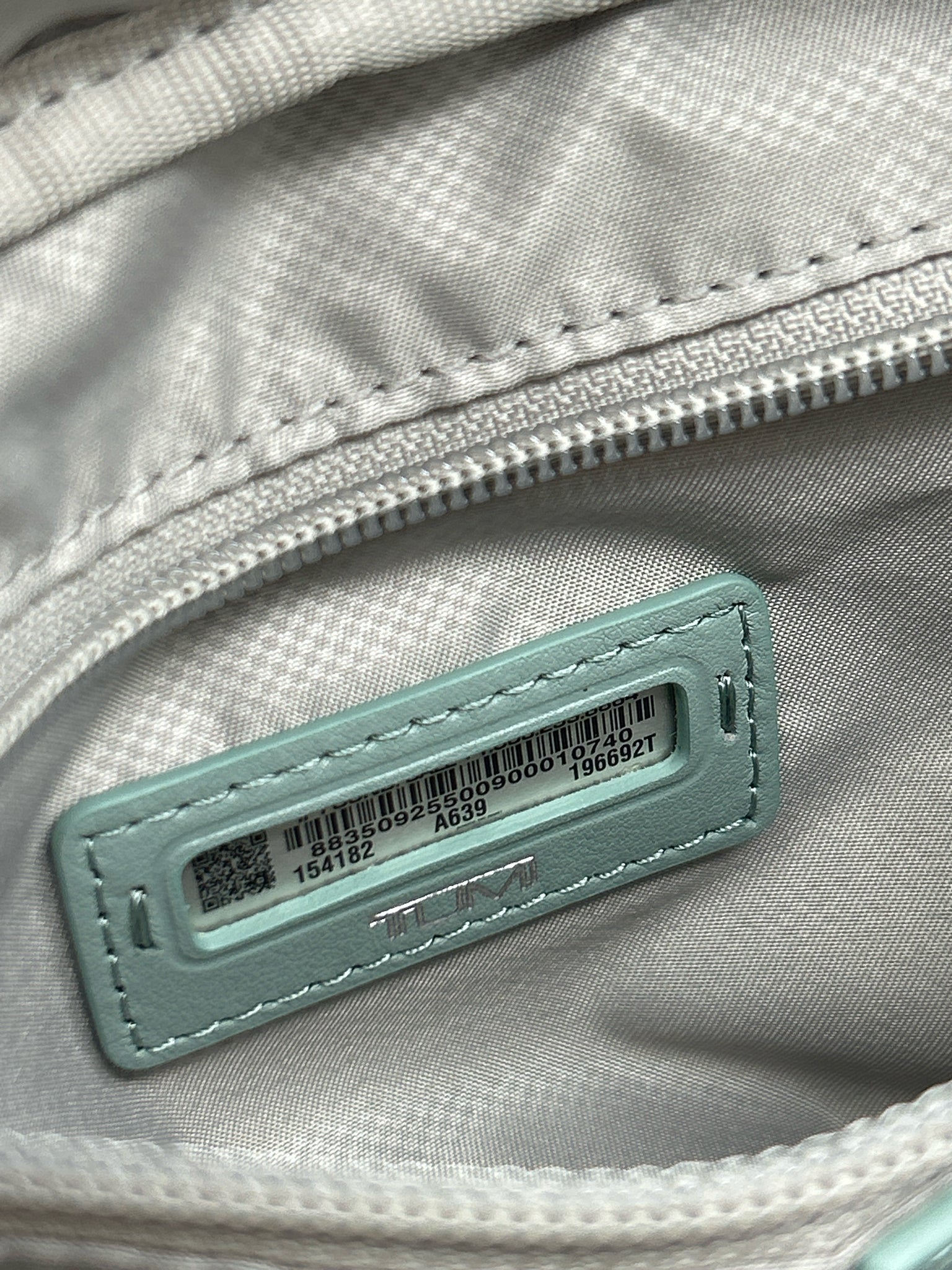 TUMI Light Blue Green Women Purse NWT