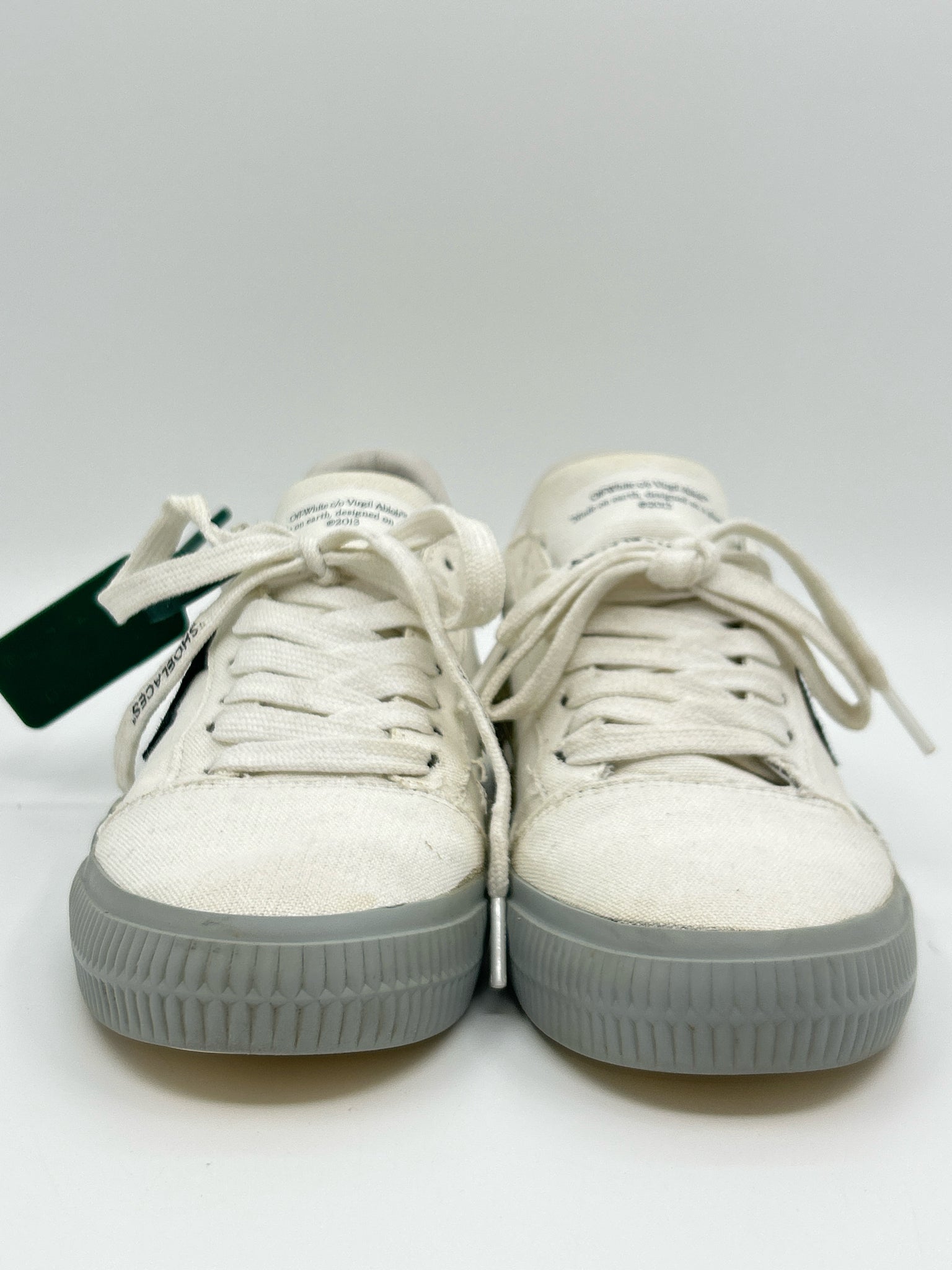 OFF-WHITE Size 37 white & grey Women Sneakers