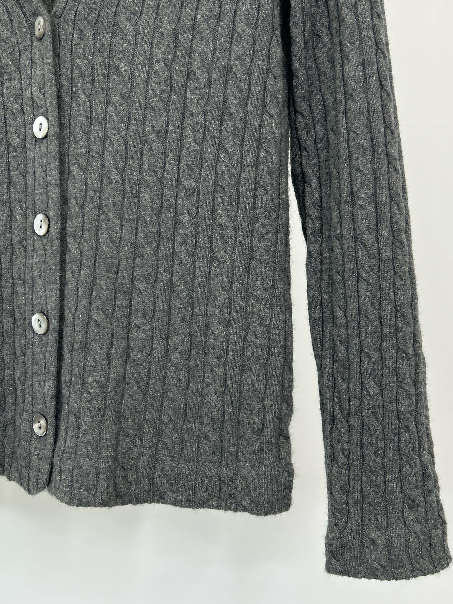 CHARTER CLUB Size S Grey Women Cardigan
