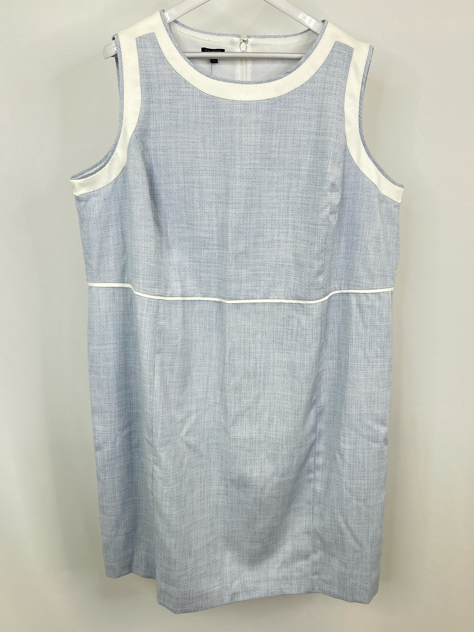 TALBOTS Size 22W blue and white Women Dress