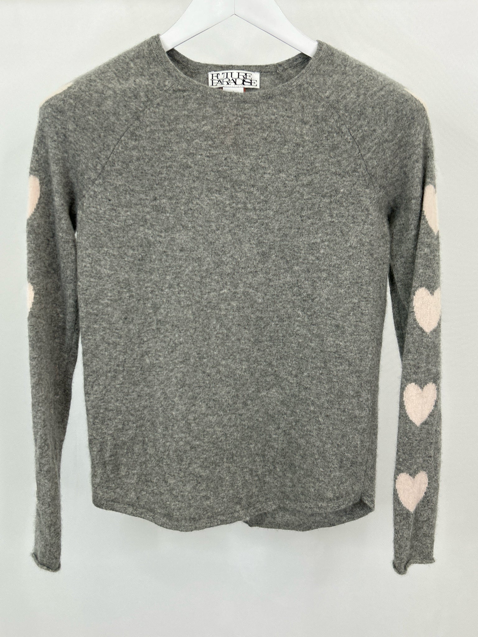 FUTURE PARADISE Size S Gray print Women Sweater