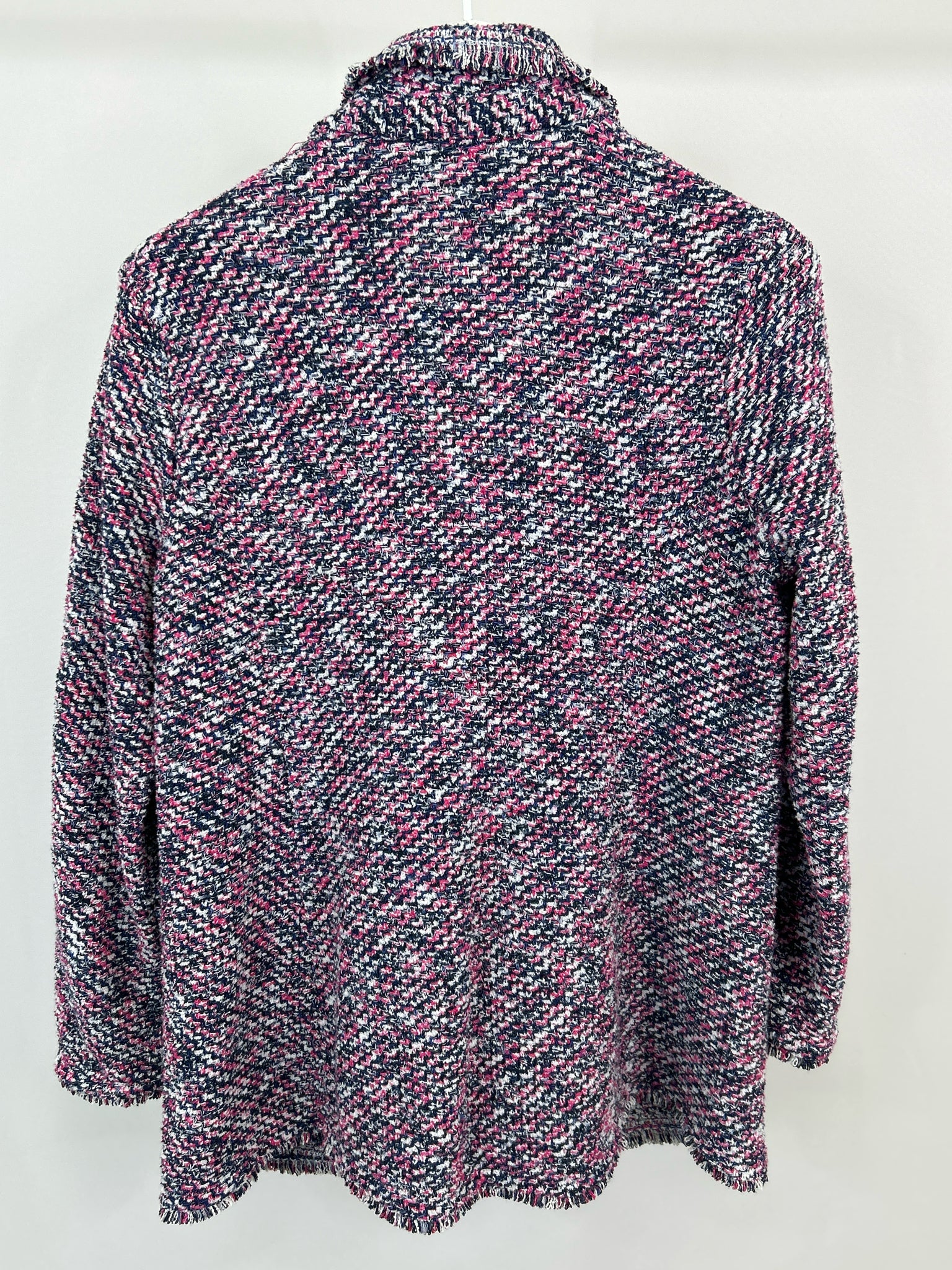 CHICO'S Size L pink and navy Women Jacket