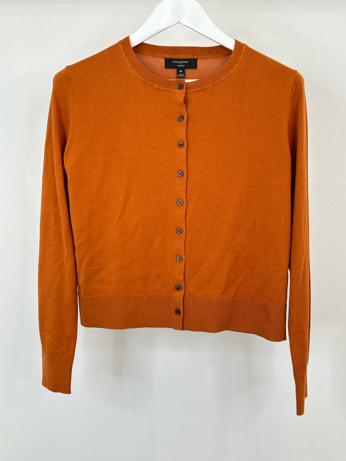 BANANA REPUBLIC Factory Size M Orange Women Cardigan