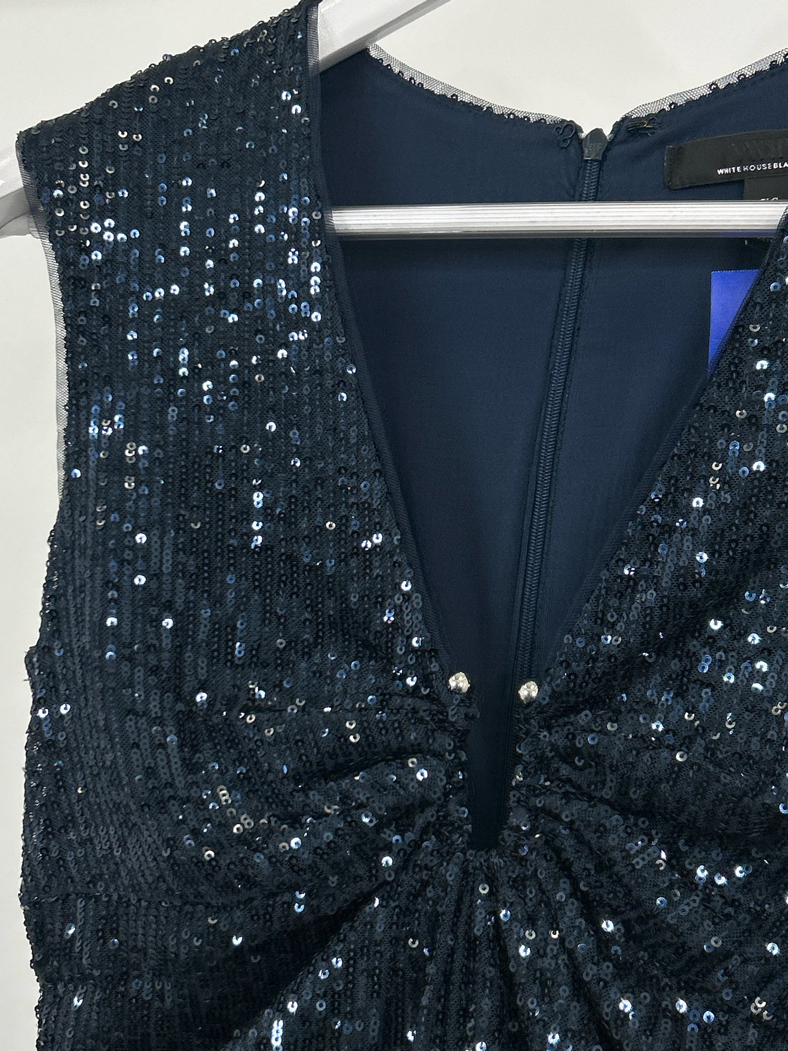 White House Black Market Size XS Navy Women Dress