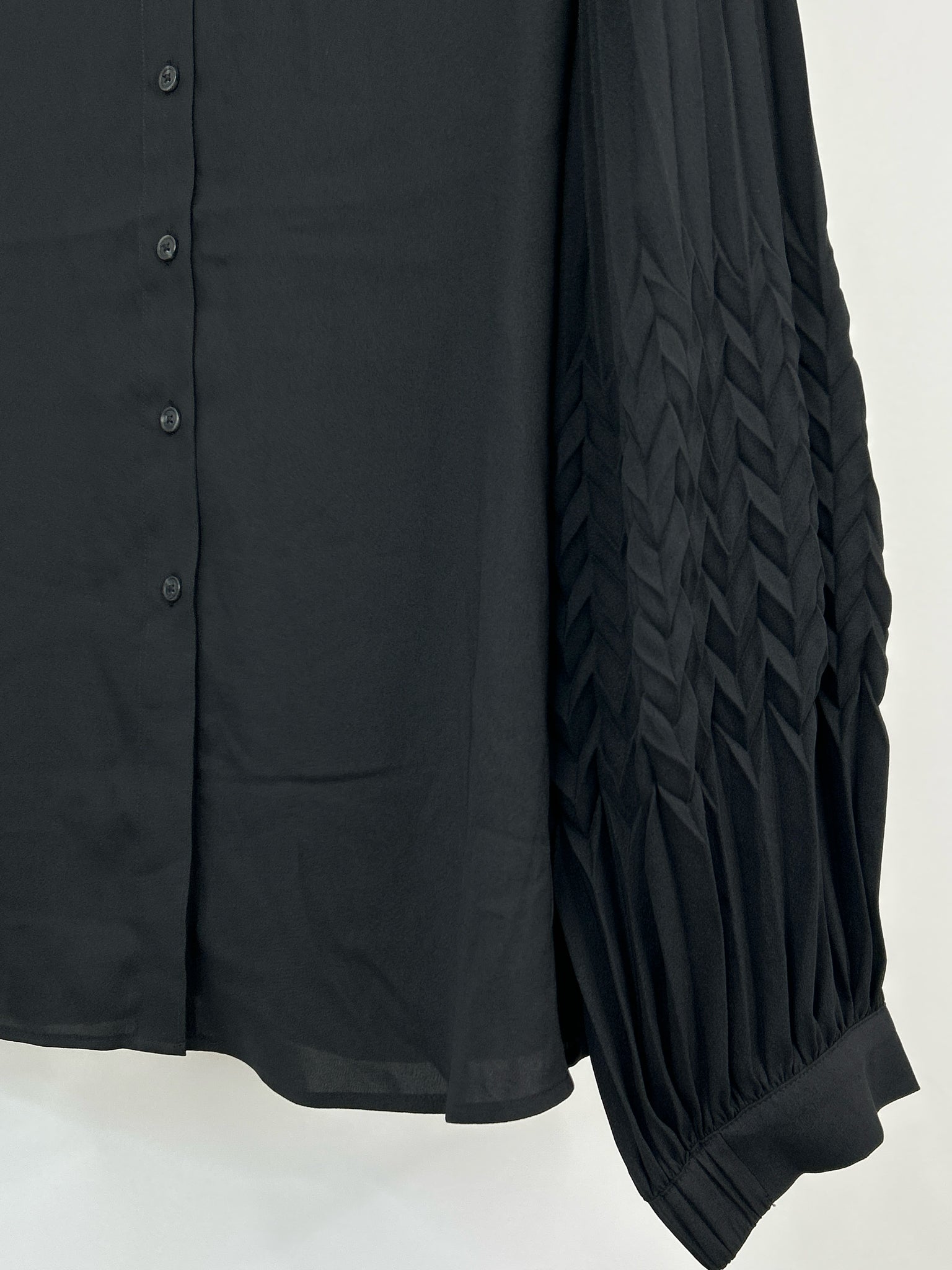 CHICO'S Size 18 Black Women Blouse