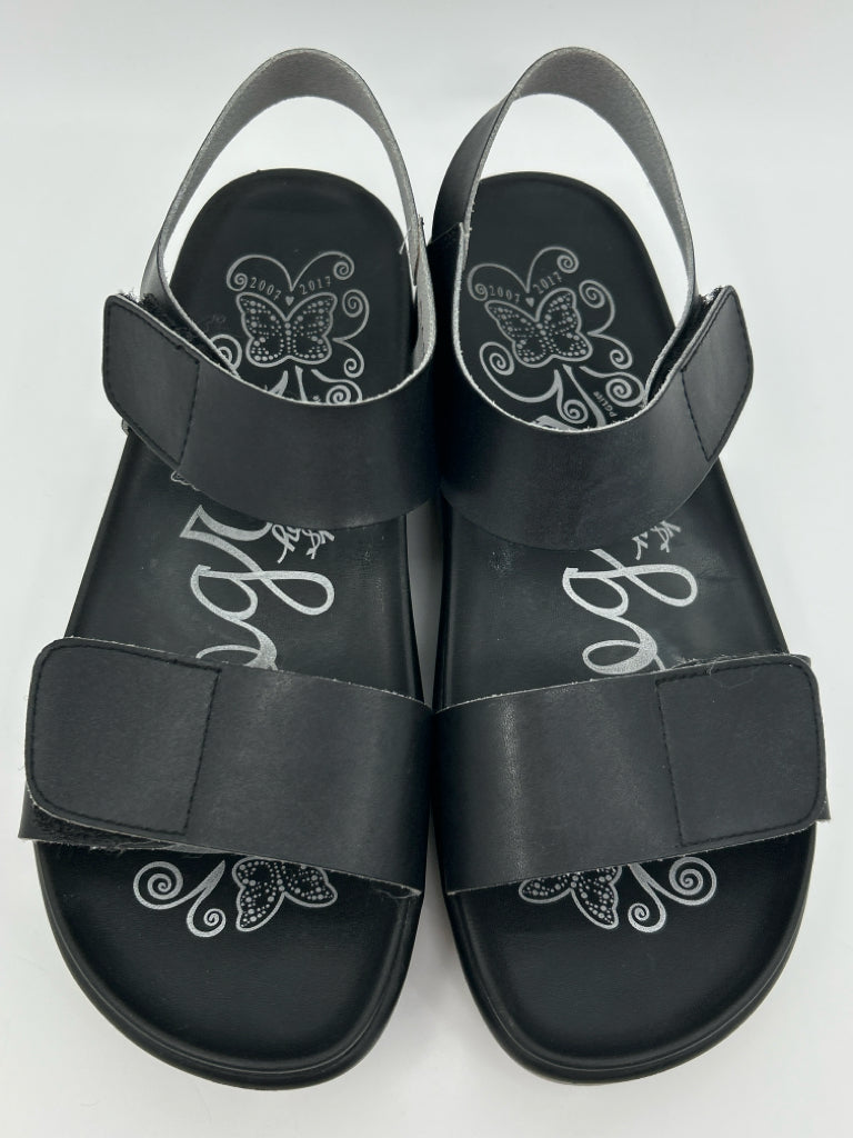 ALEGRIA EU Size 38 US Size 8-8.5 Black Women's Sandal