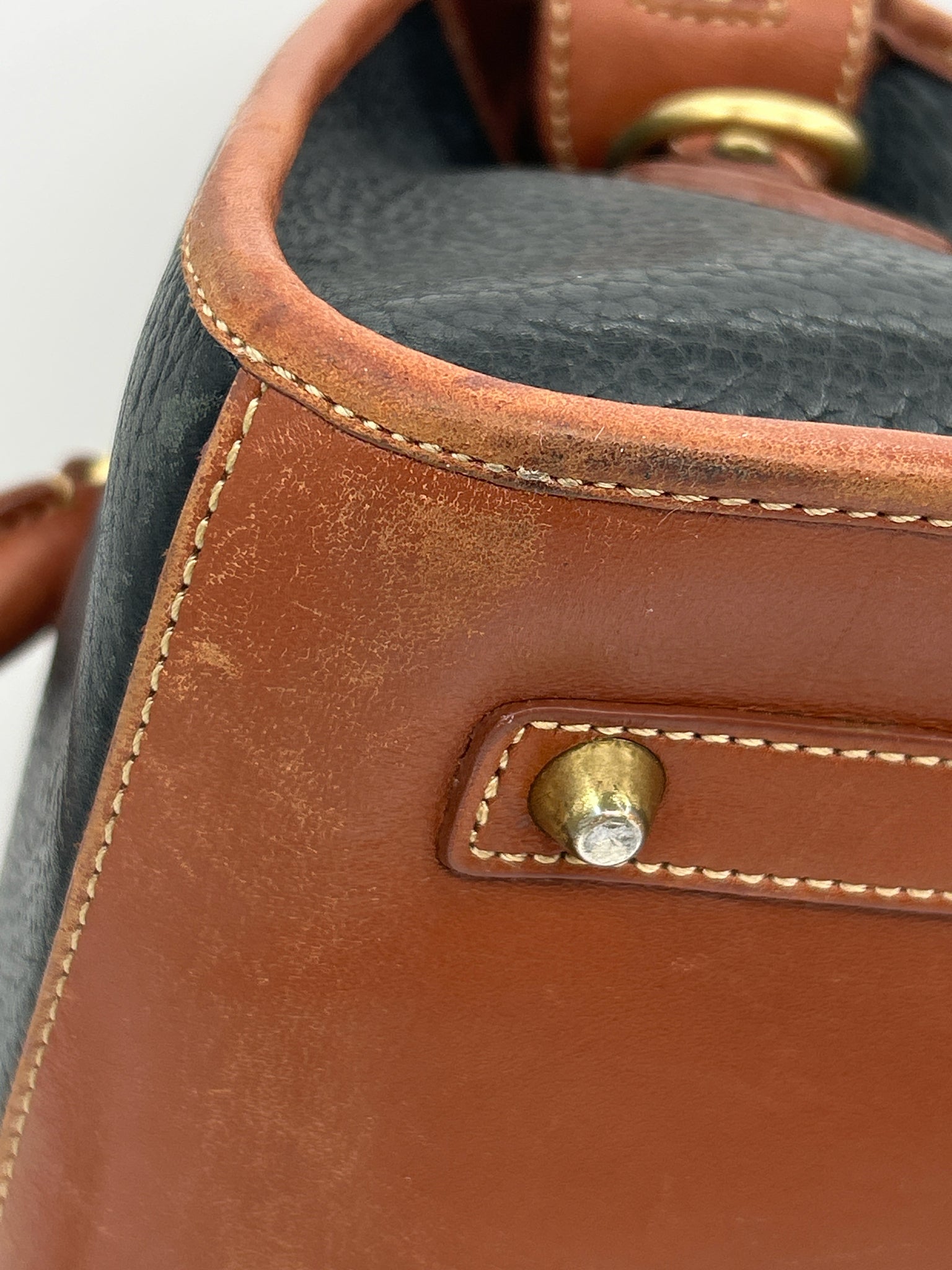COACH Vintage Black and Tan Women Purse
