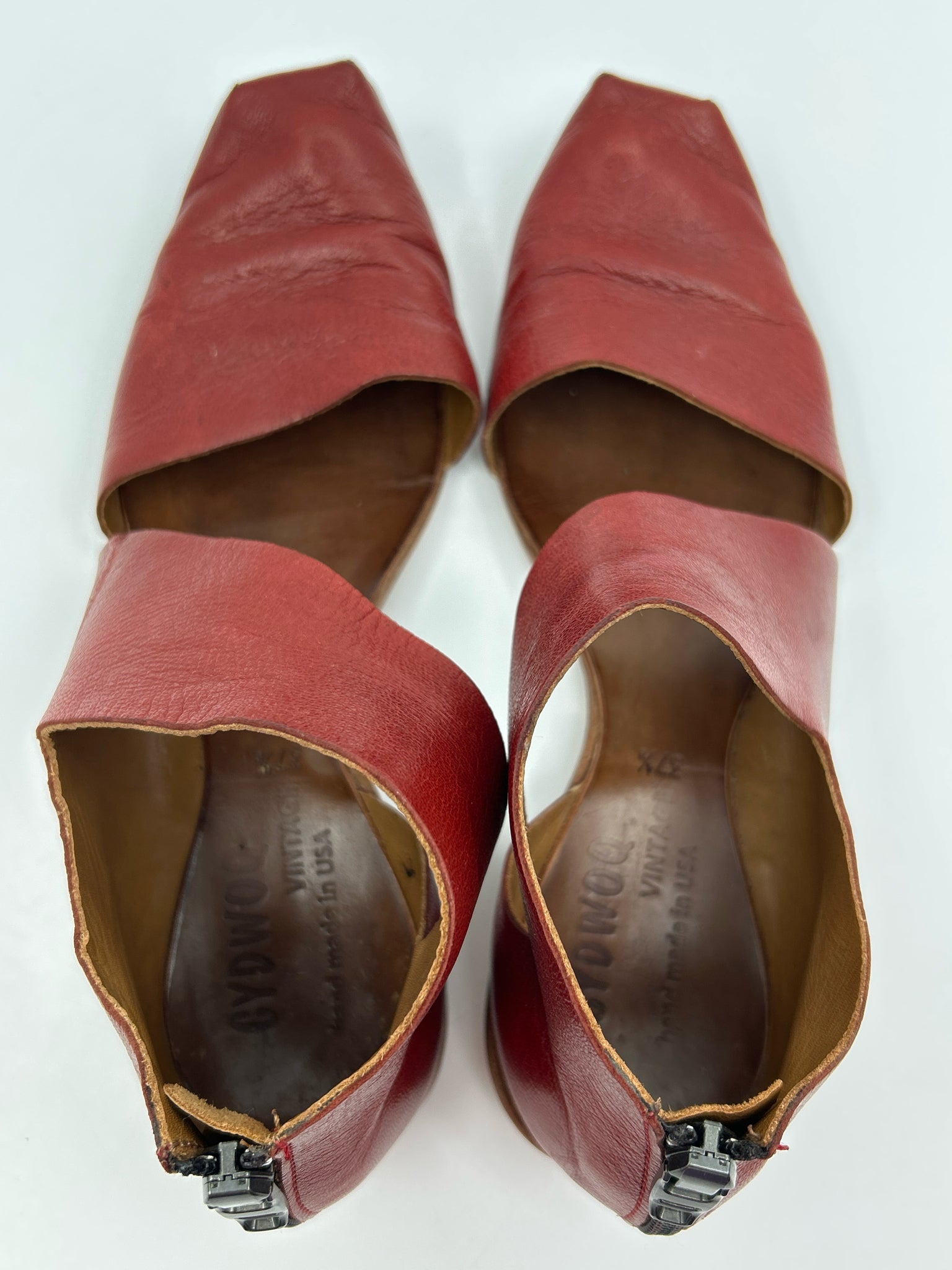 CYDWOQ Size 37.5 Red Women Sandal