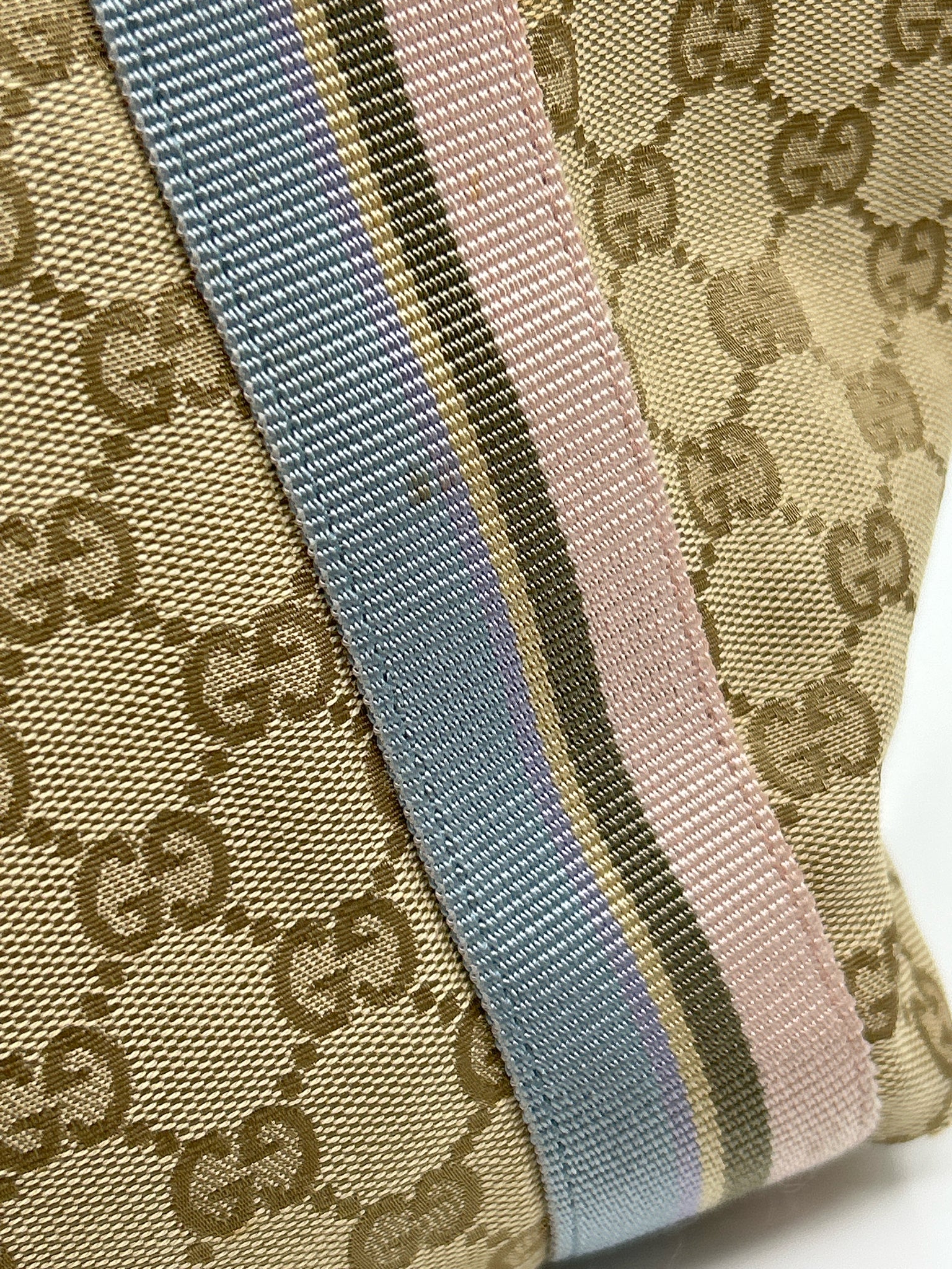 GUCCI Beige Monogram Women Purse Tote