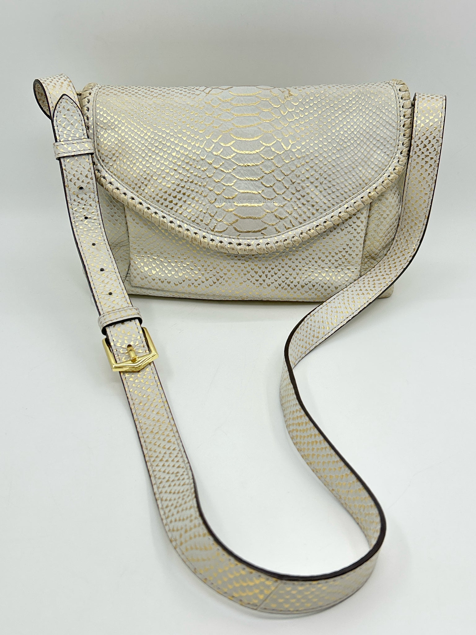 AIMEE KESTENBERG WHITE AND GOLD Women Purse