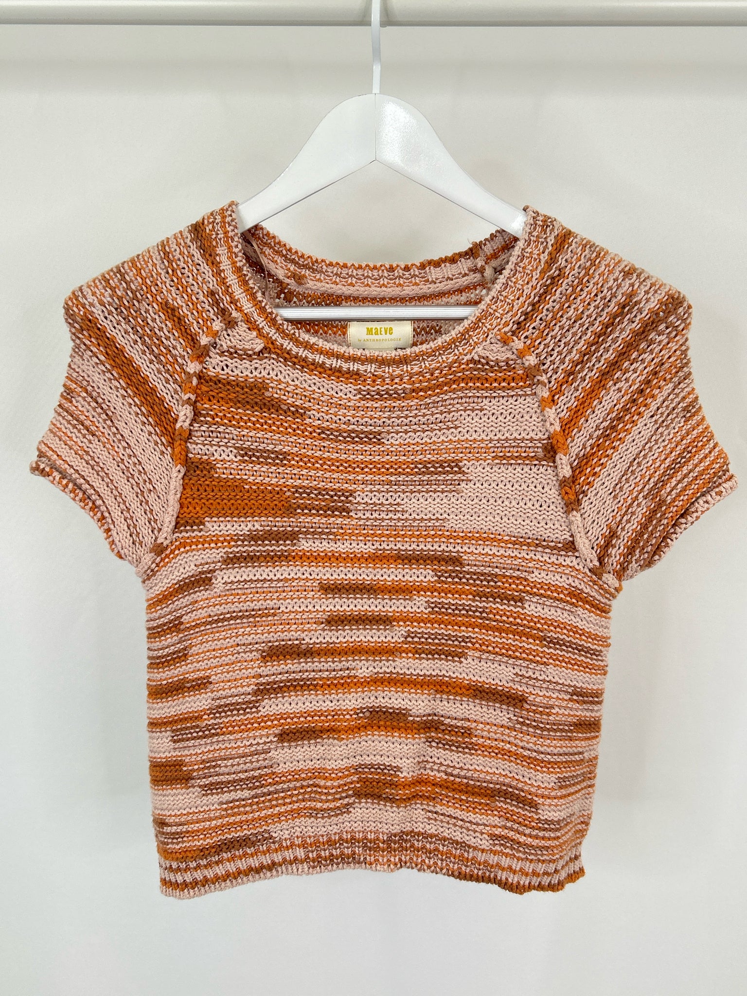 MAEVE Size XS Orange Print Women Sweater