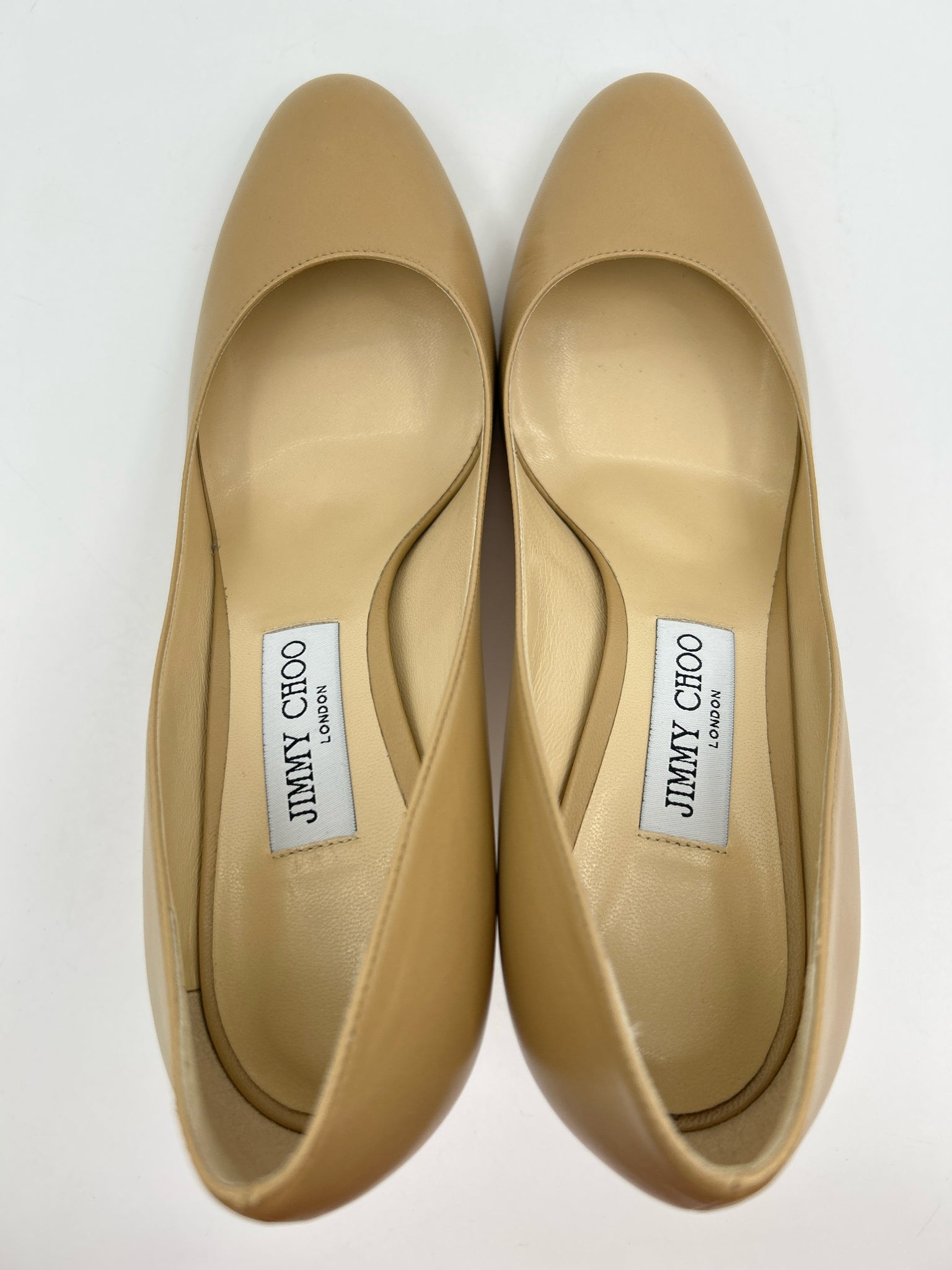 JIMMY CHOO Size 39.5 Nude Women Pumps NIB