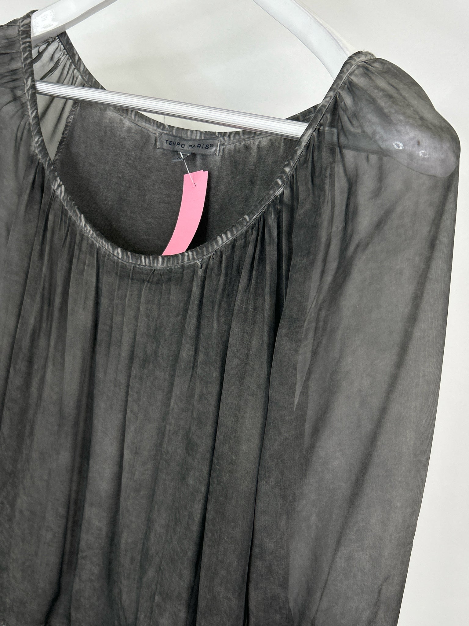 TEMPO PARIS Size M Charcoal Women Tunic