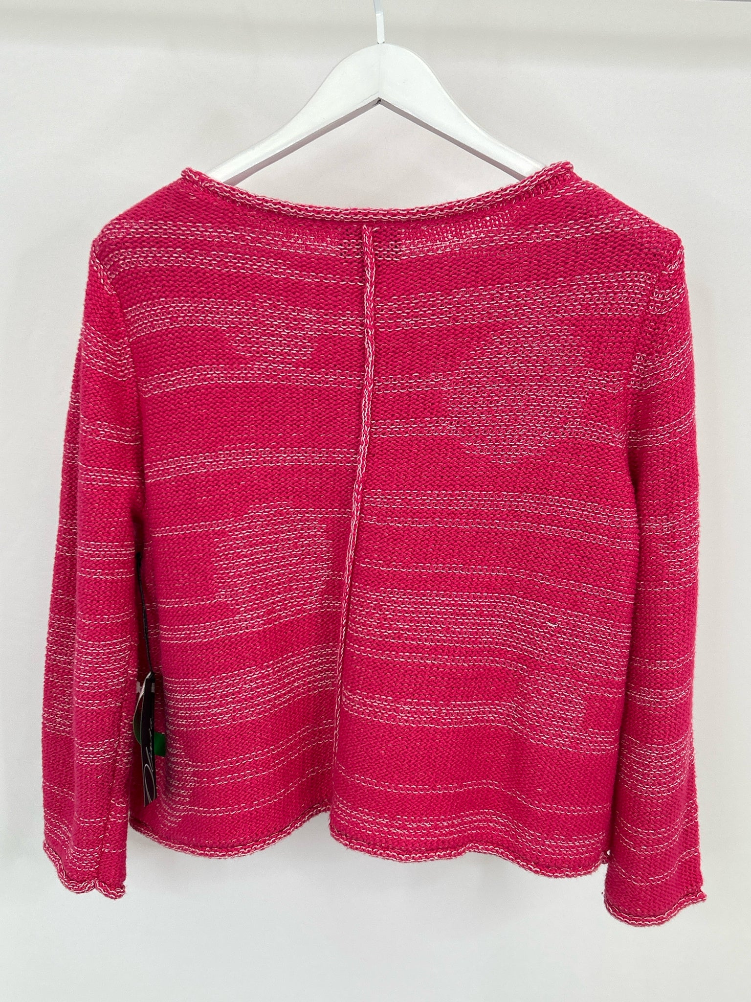 OLIVIA BY HABITAT CLOTHES Size S Pink Striped Women Sweater NWT