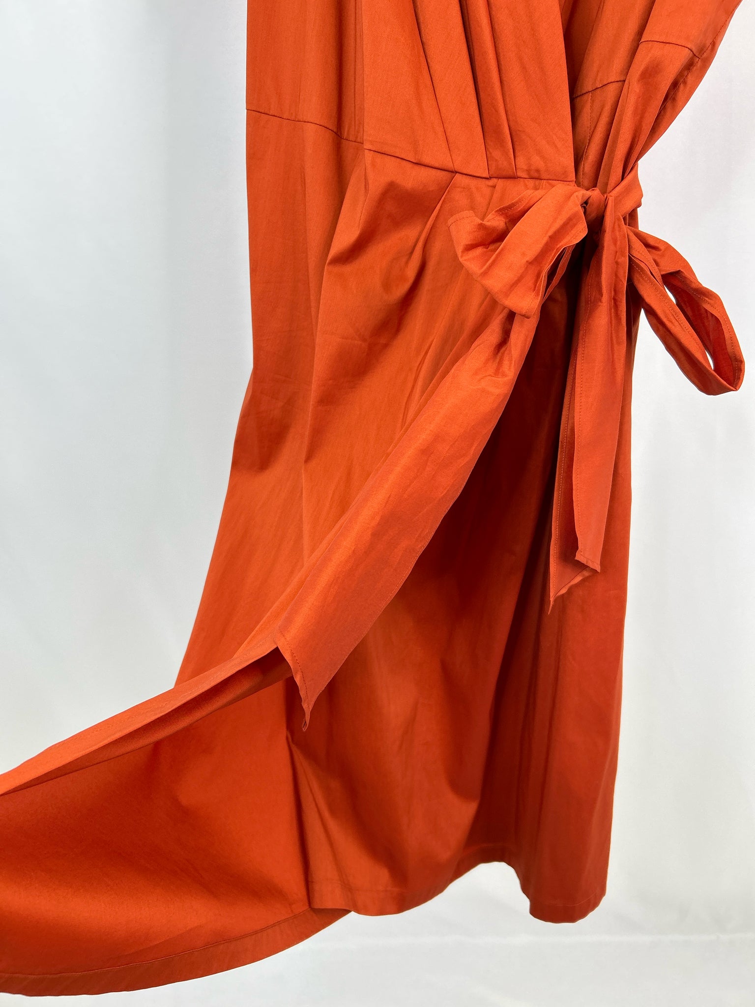 MARINA RINALDI Size 24 Burnt Orange Women Dress