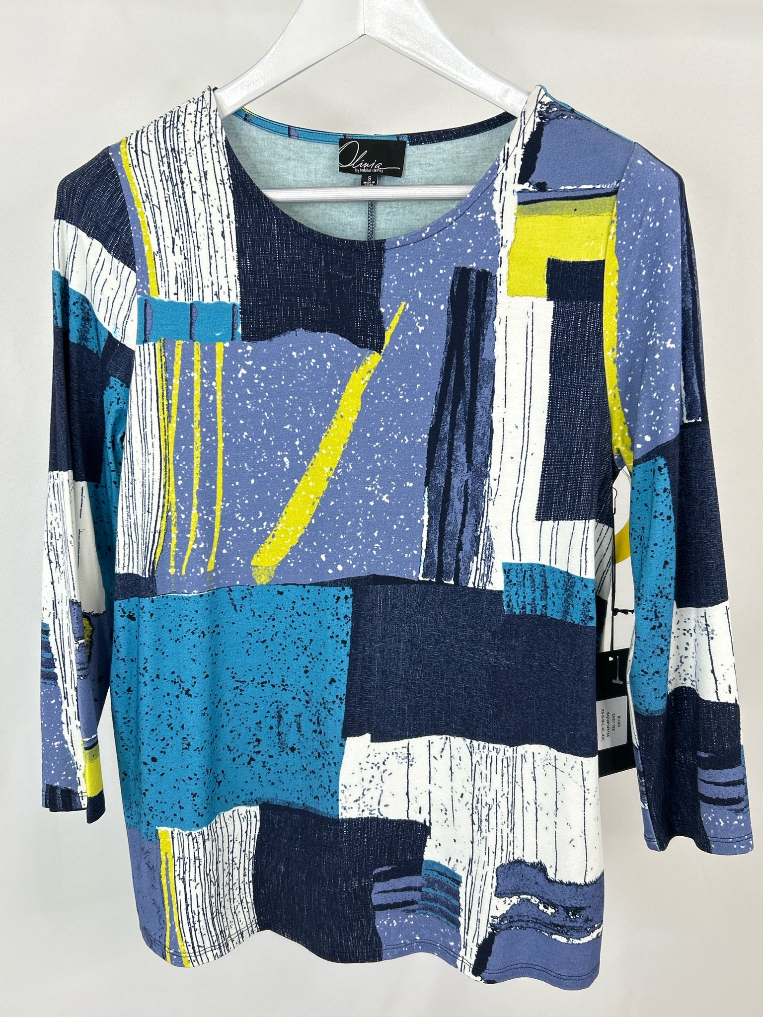 OLIVIA BY HABITAT CLOTHES Size S BLUE AND NAVY Women T-shirt