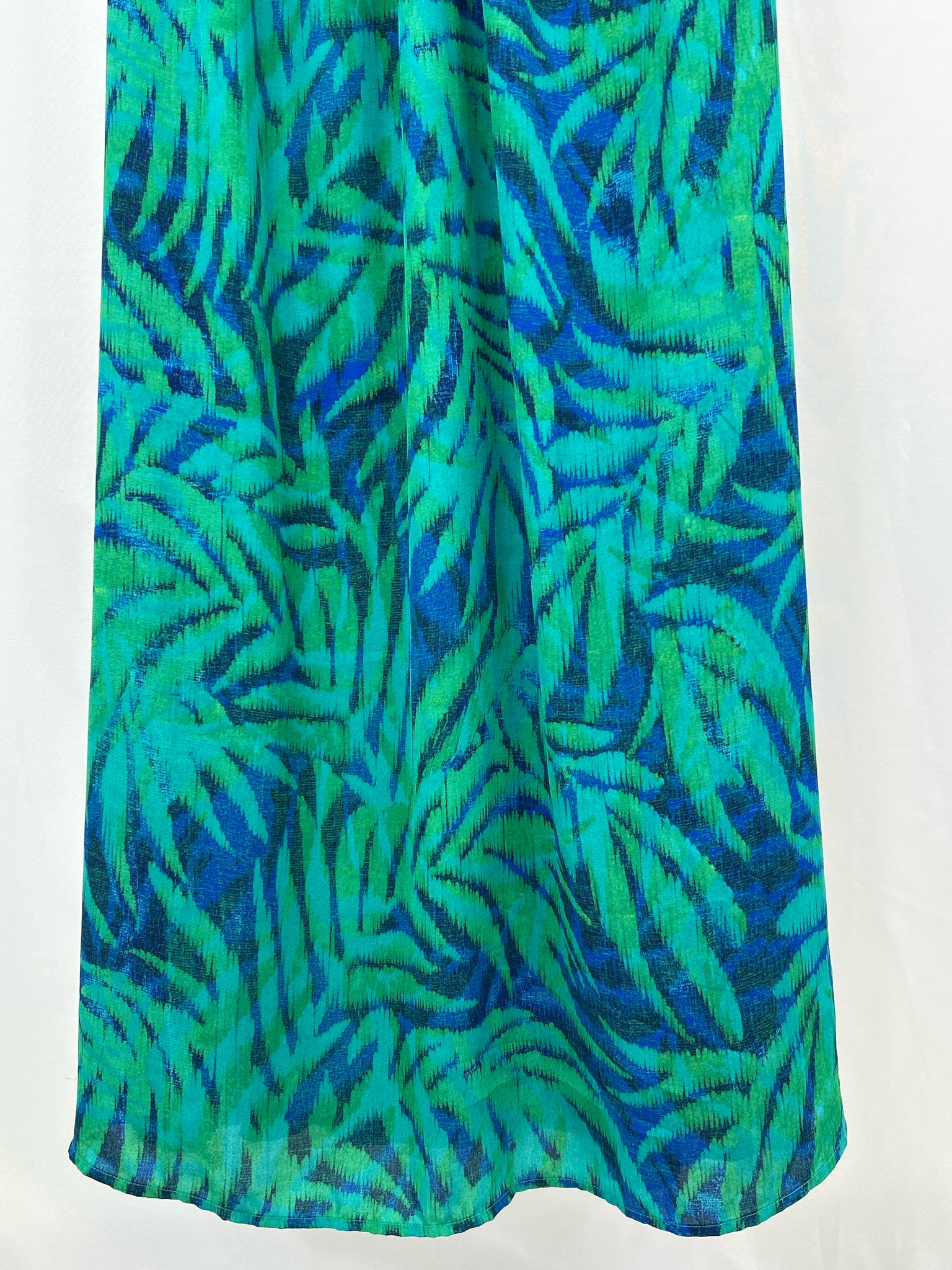 HAY PARKER Size L Green and Blue Women Dress