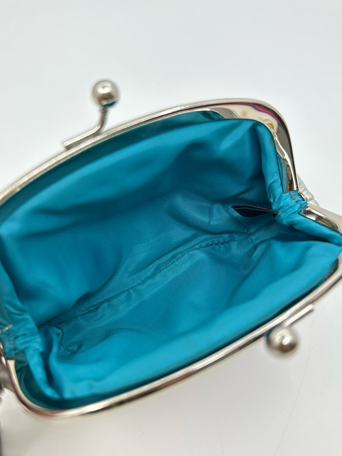 Coach Silver Metallic Women Purse