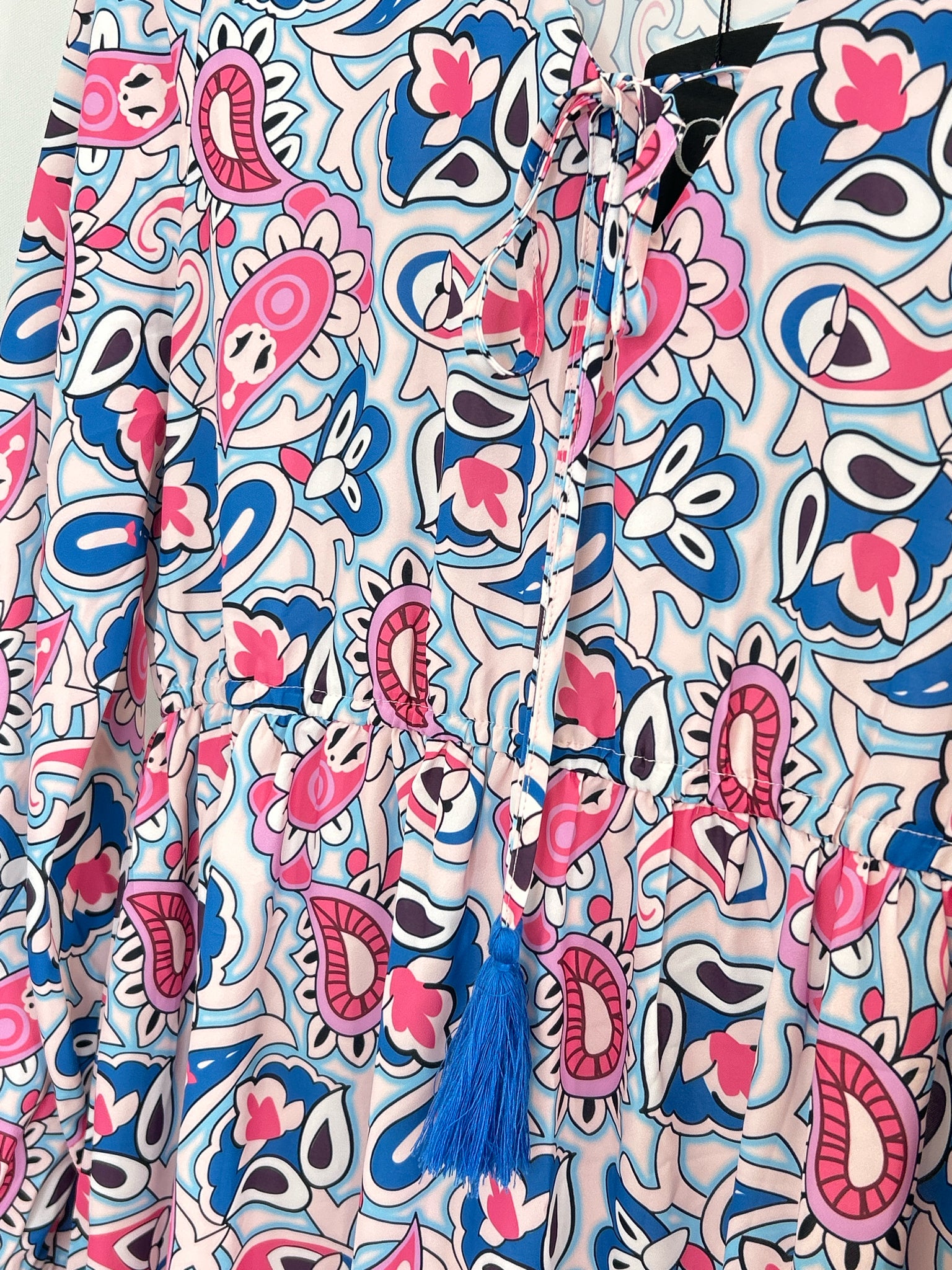 COLLECTION BY CEZELE Size M Blue and Pink Women Dress NWT