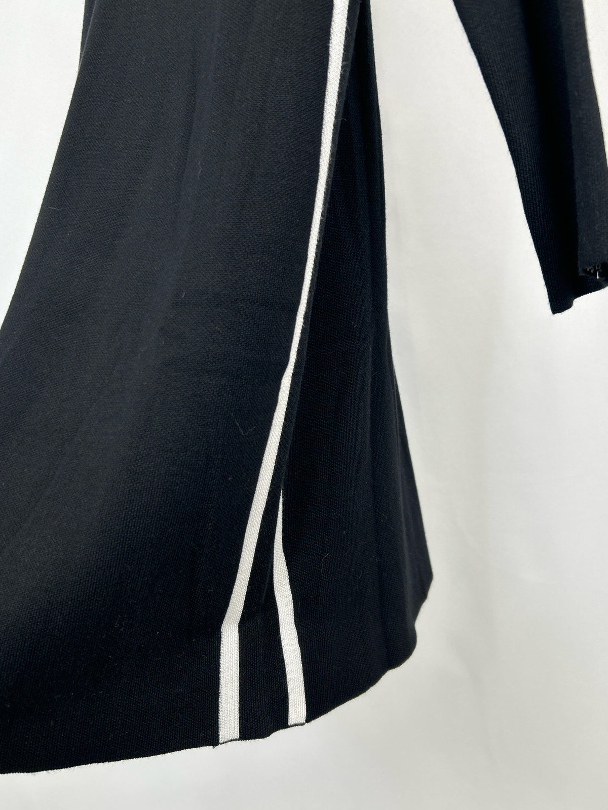 SAKS FIFTH AVENUE Size L Black and White Women Dress