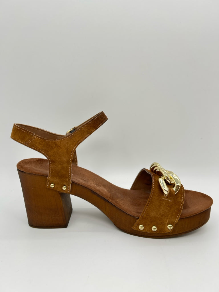BELLA VITA Size 9.5W COGNAC Women's Sandal
