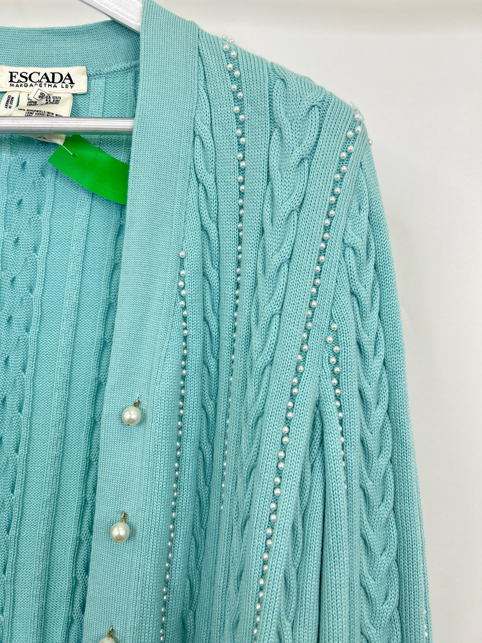 ESCADA Size 38 Turqouise Women Cardigan