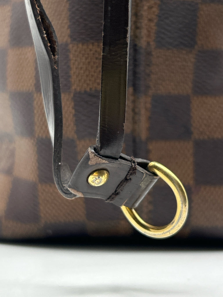 LOUIS VUITTON Damier MM Neverfull Damier Brown Print Women's Purse Tote