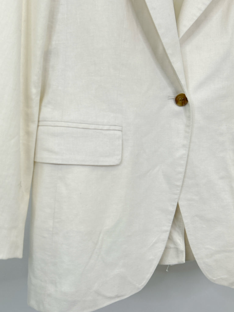 BANANA REPUBLIC Factory Size 14 White Women's Blazer