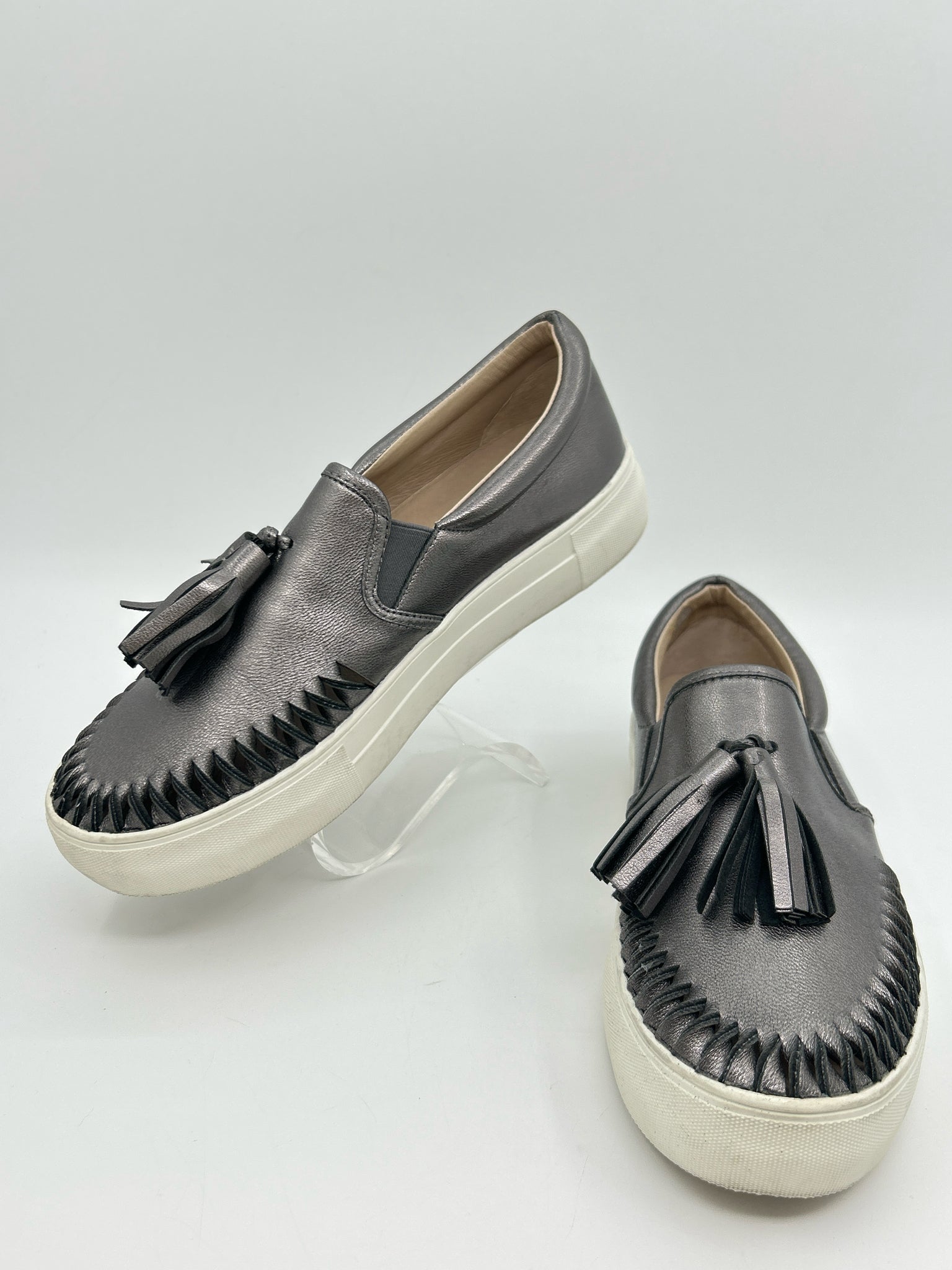 J/Slides Size 7 Pewter Women Sneakers