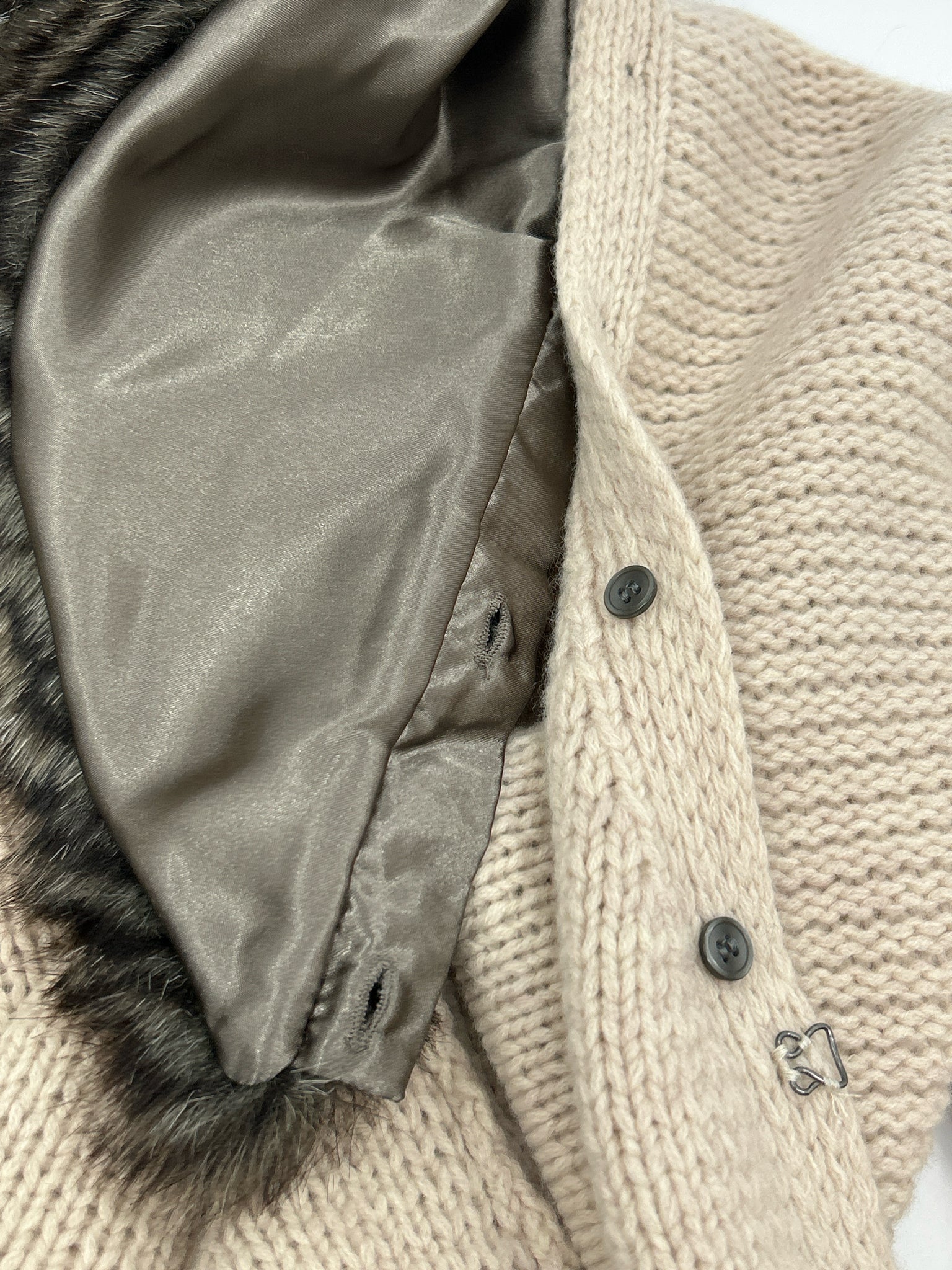 CAROLE LITTLE Size L Cream Women Cardigan NWT