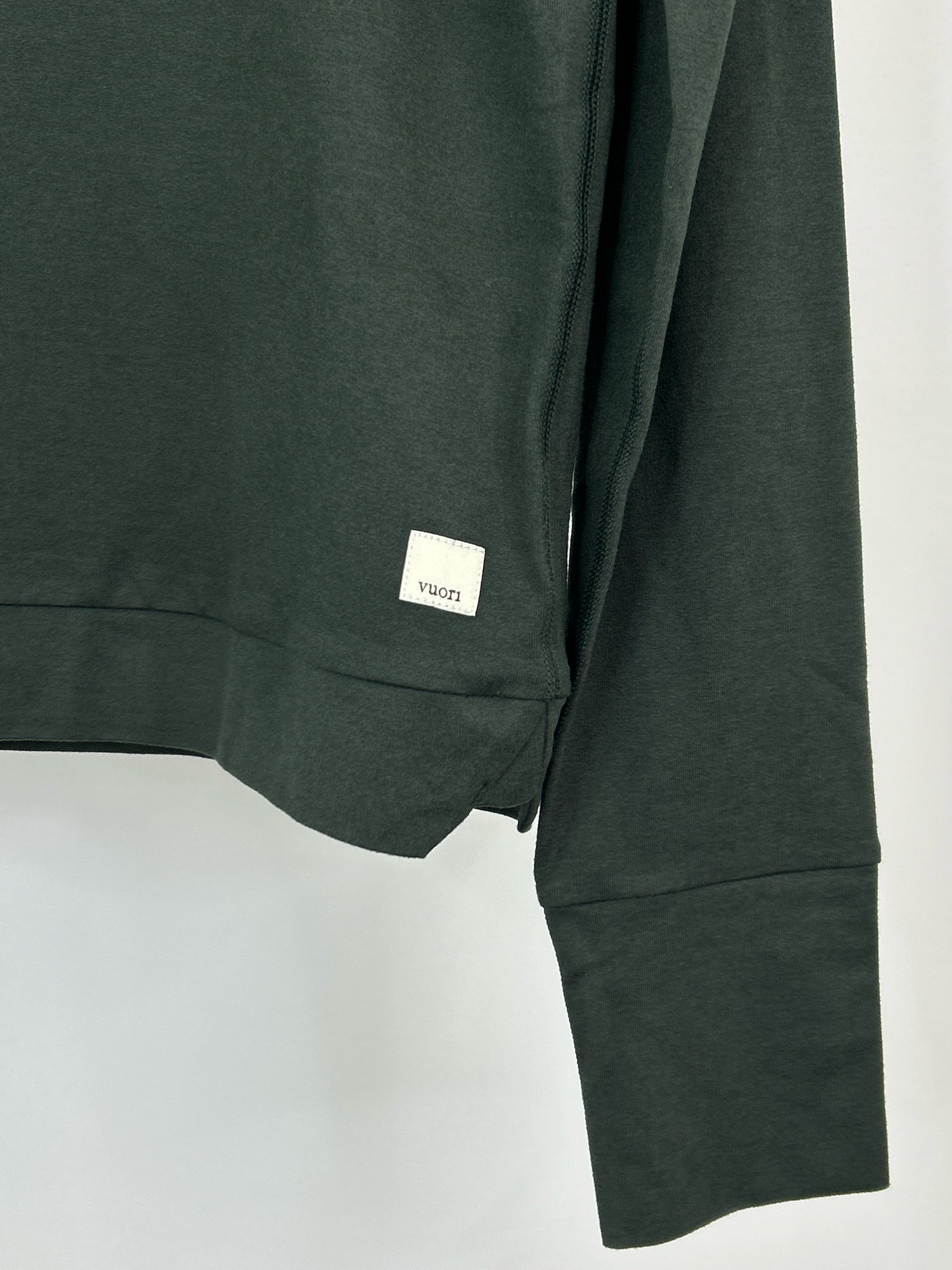 VUORI Size S Dark Green Women Hoodie