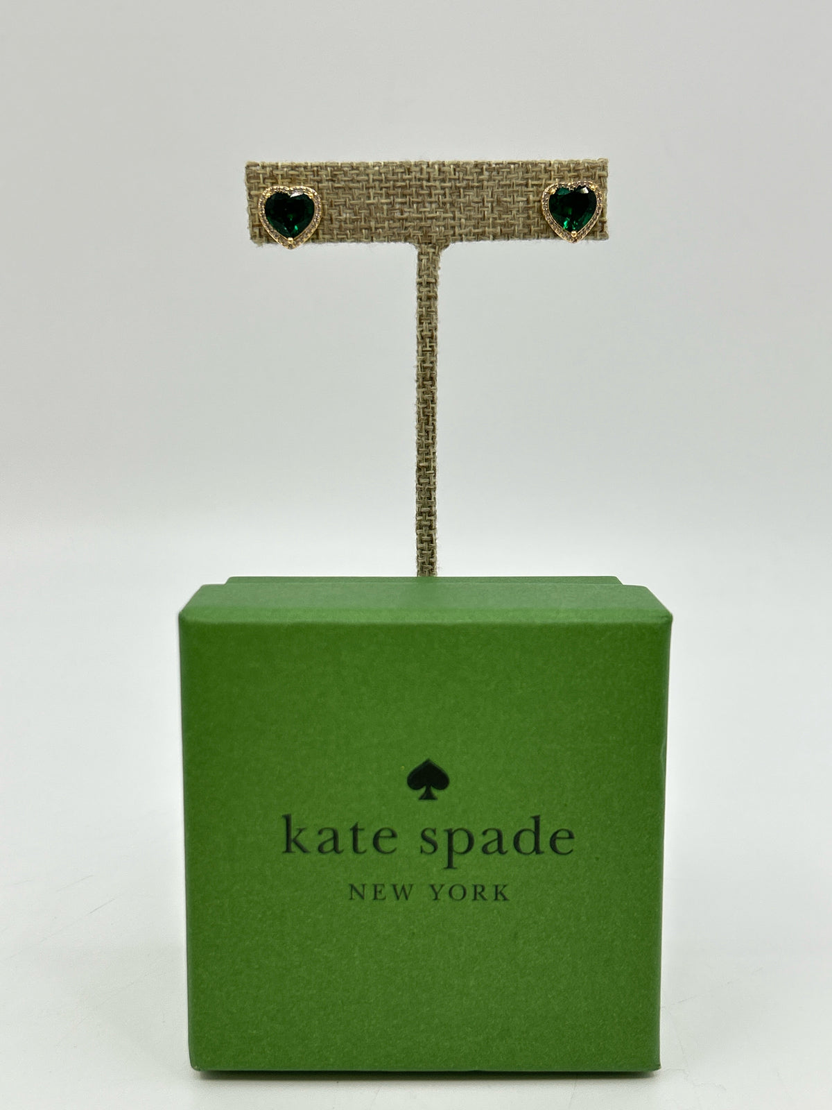 KATE SPADE Gold and Green Earrings NIB