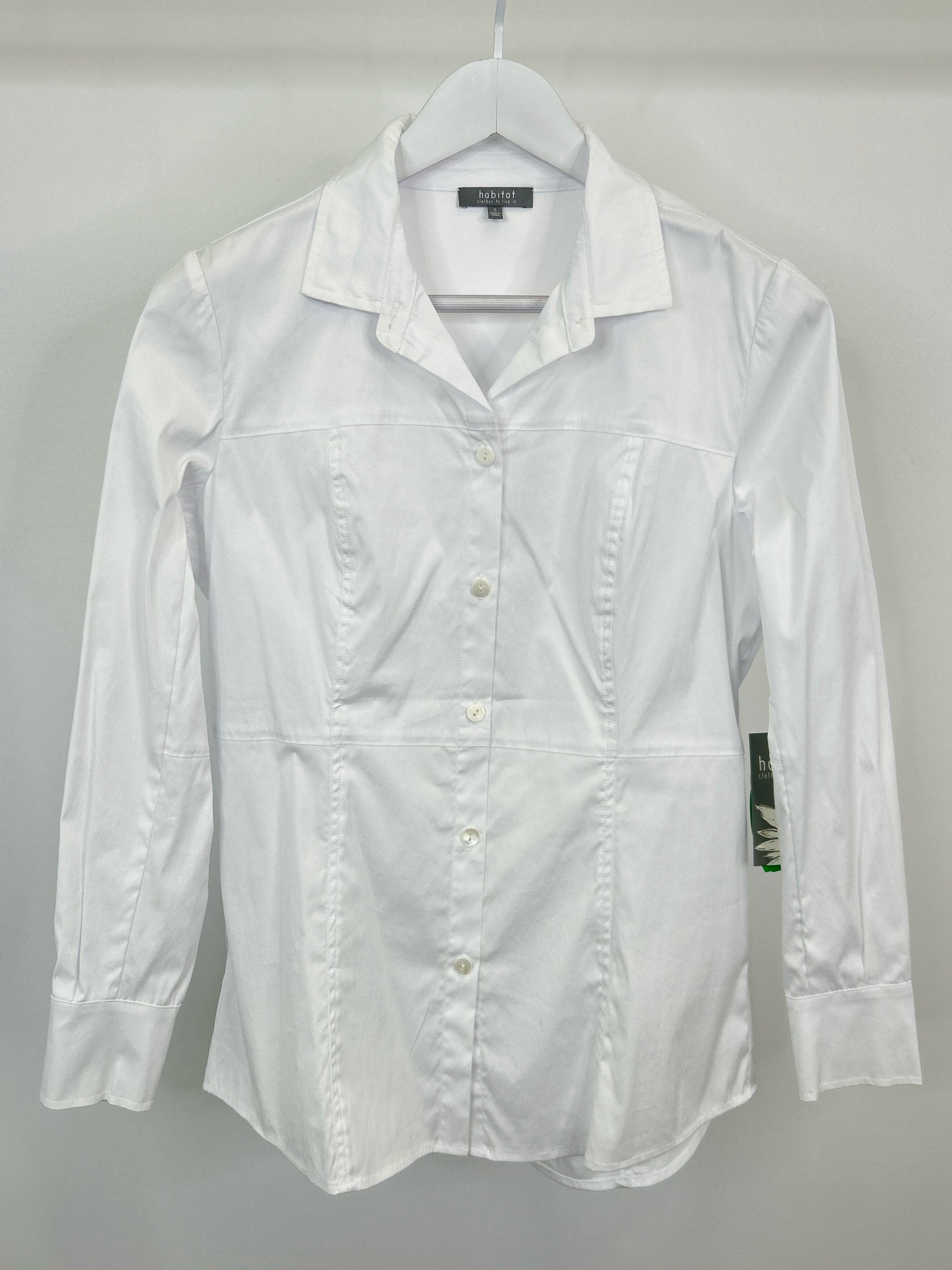 HABITAT Size S White Women Shirt NWT