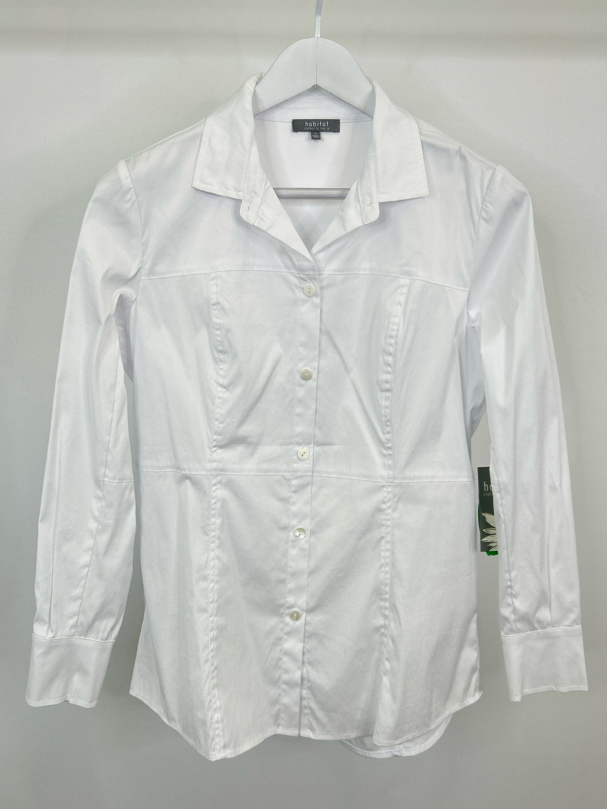 HABITAT Size S White Women Shirt NWT