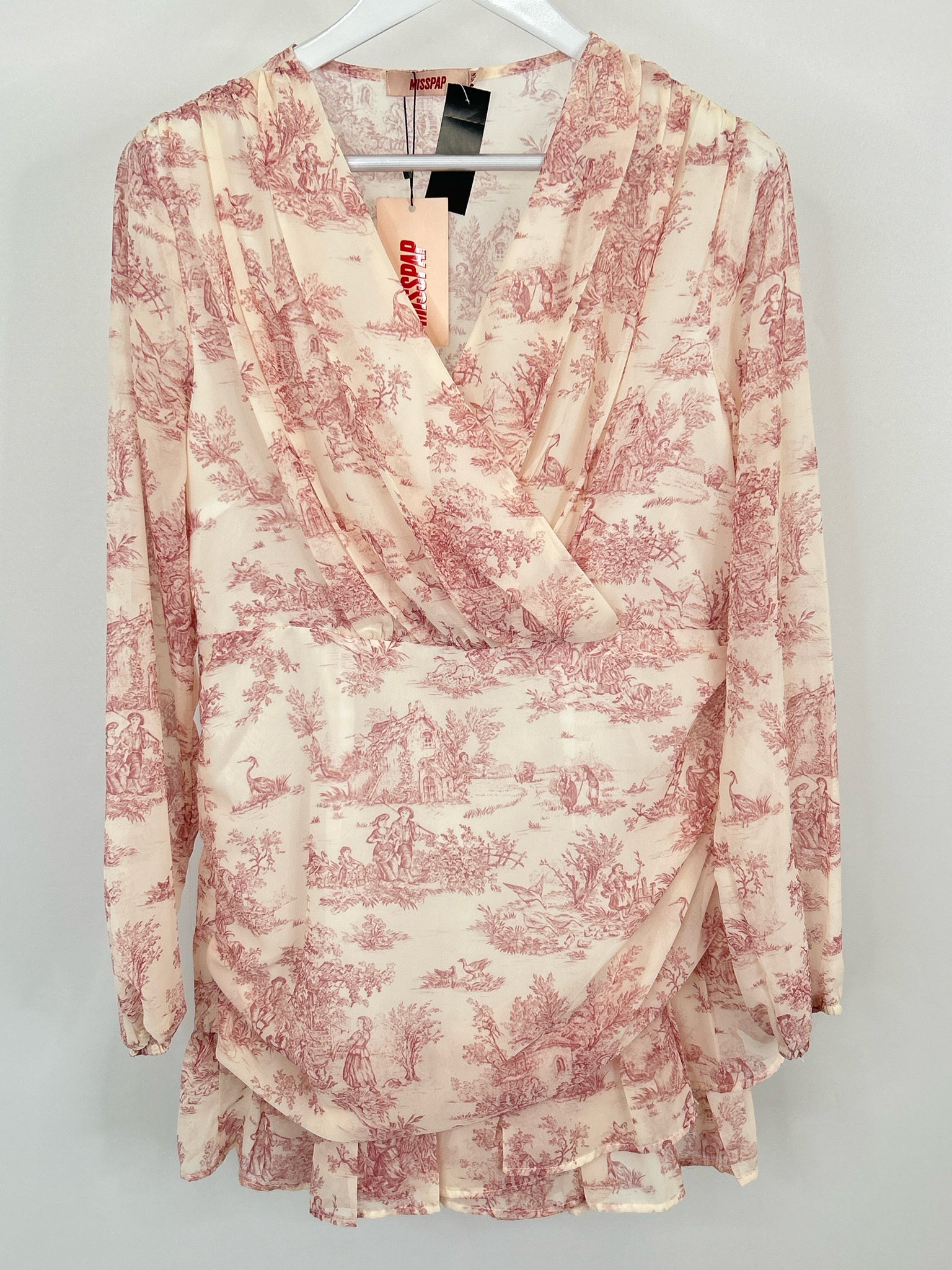 Misspap Size 10 Pink Print Women Dress NWT