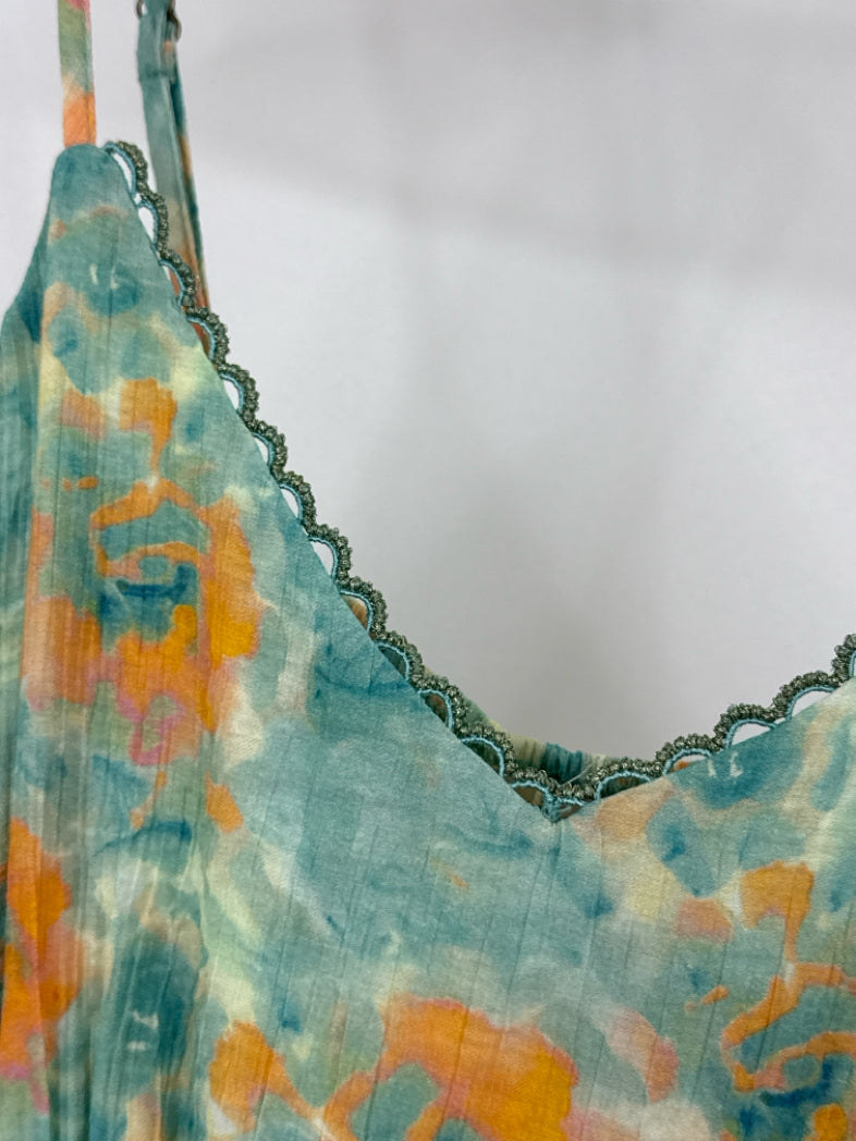 NEKANE NKN NWT Size M turquoise print Women Camisole