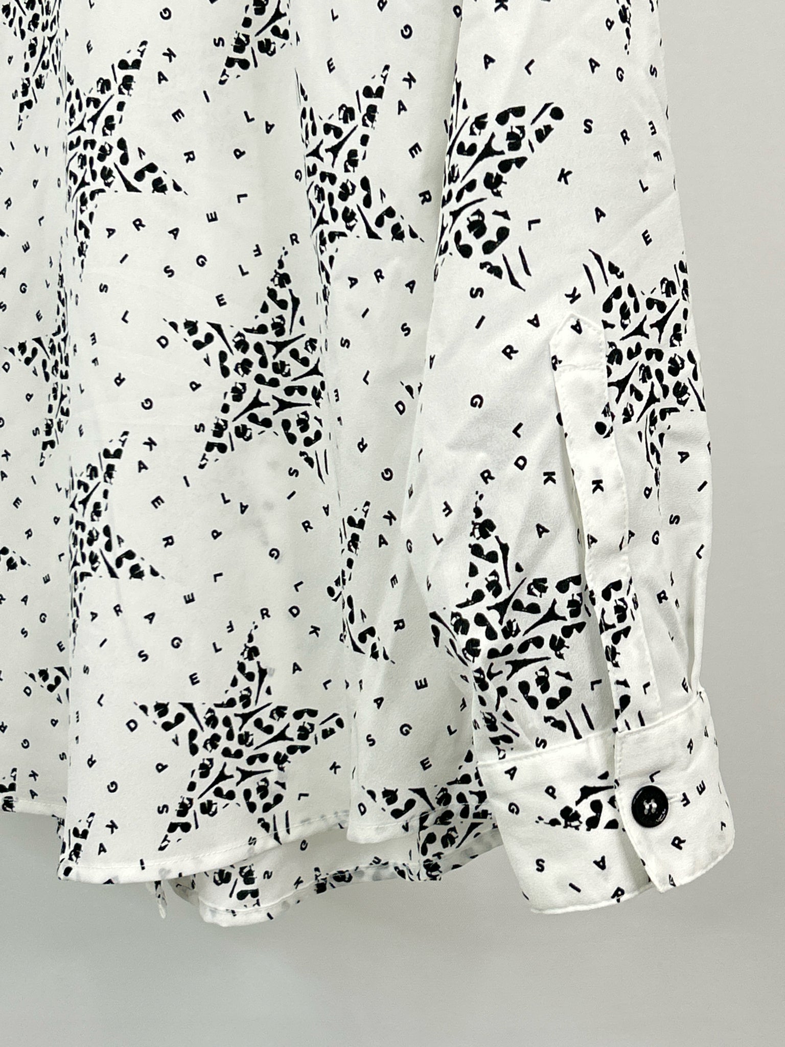 KARL LAGERFELD Size L White and black Women Shirt