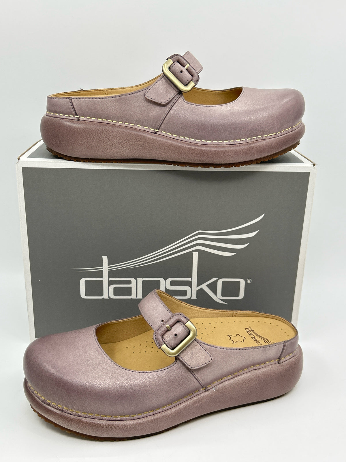 DANSKO NIB Size 40 Dusty Lilac Women Clogs