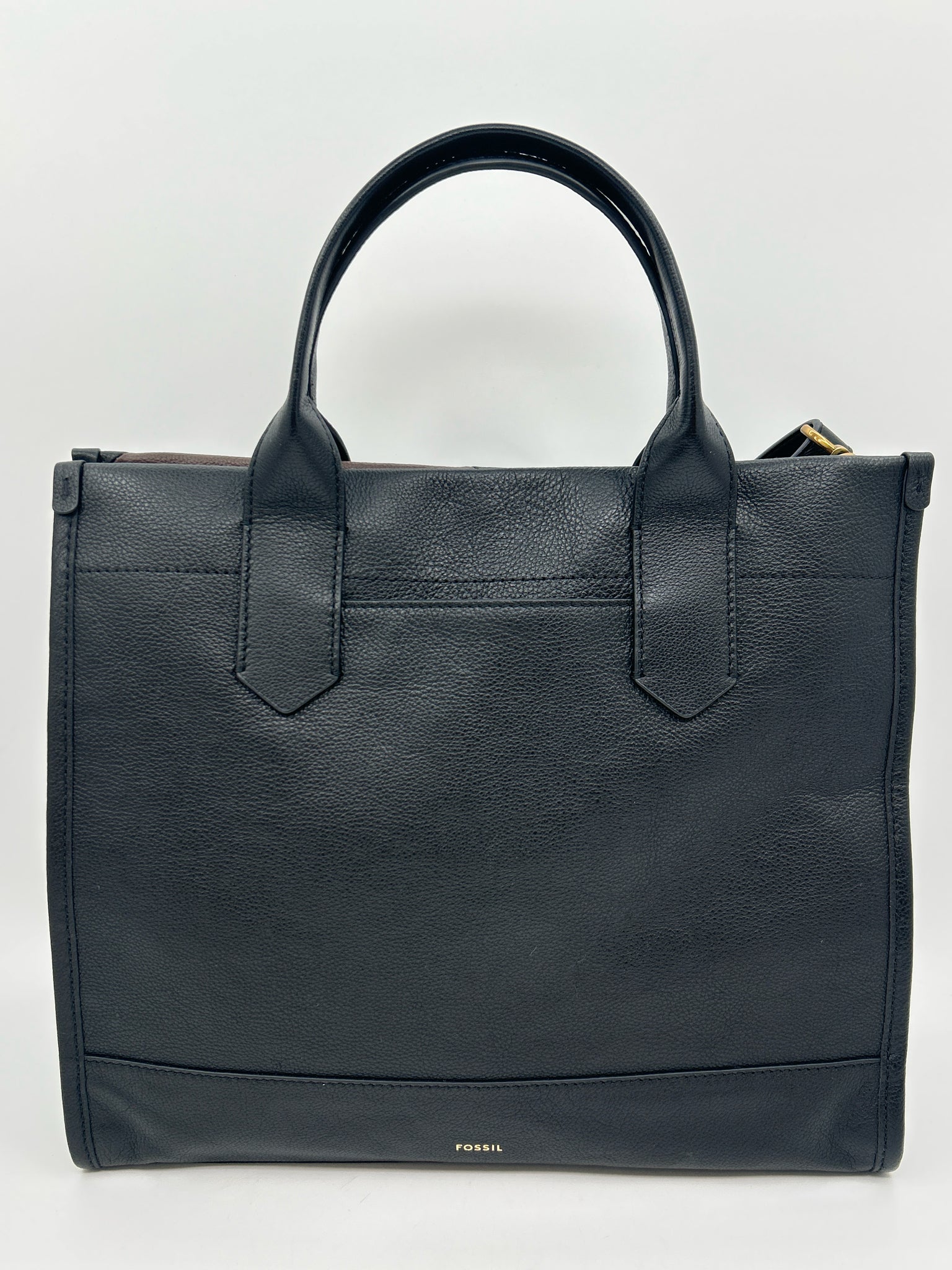 FOSSIL Black Print Women Tote