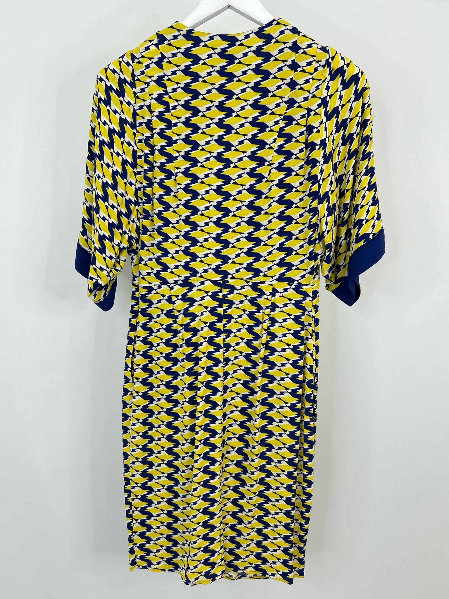 MAEVE Size 6 BLUE AND YELLOW Women Dress