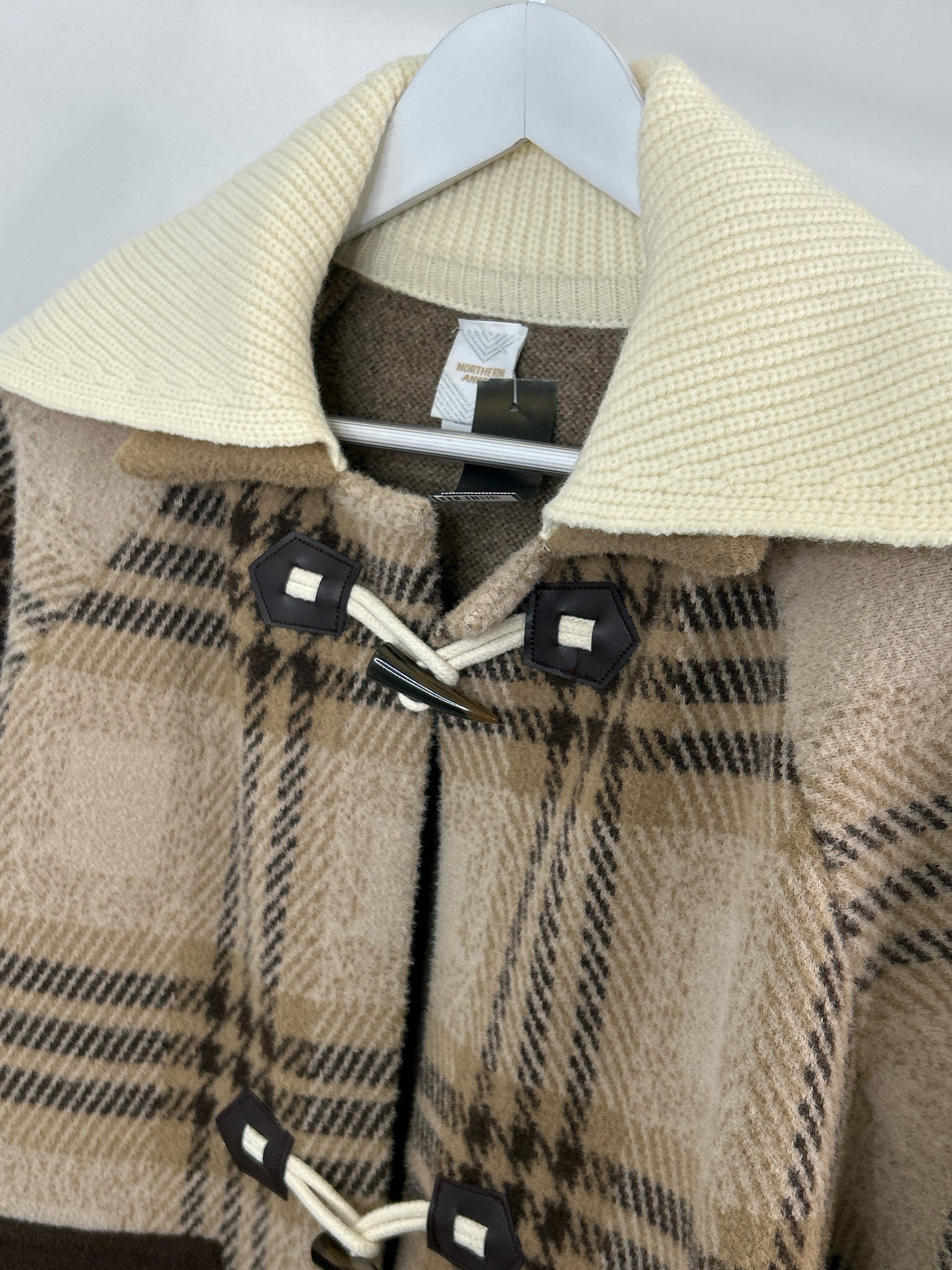 NORTHERN ANGEL Size L Beige and Tan Women Jacket