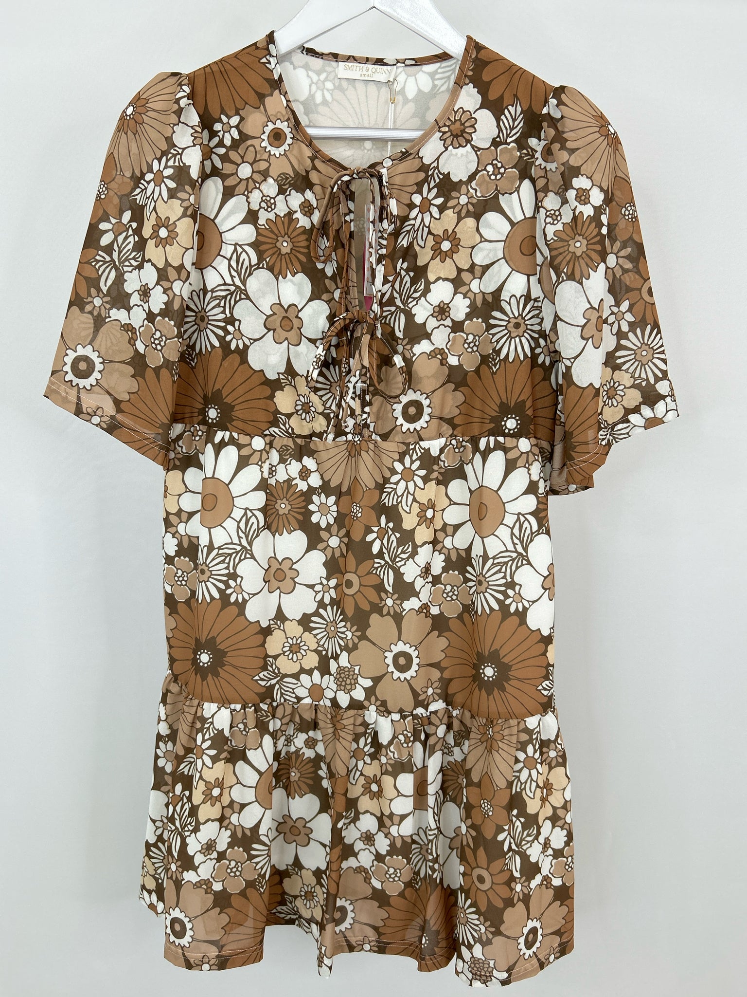 Smith & Quinn Size S Brown floral Women Dress